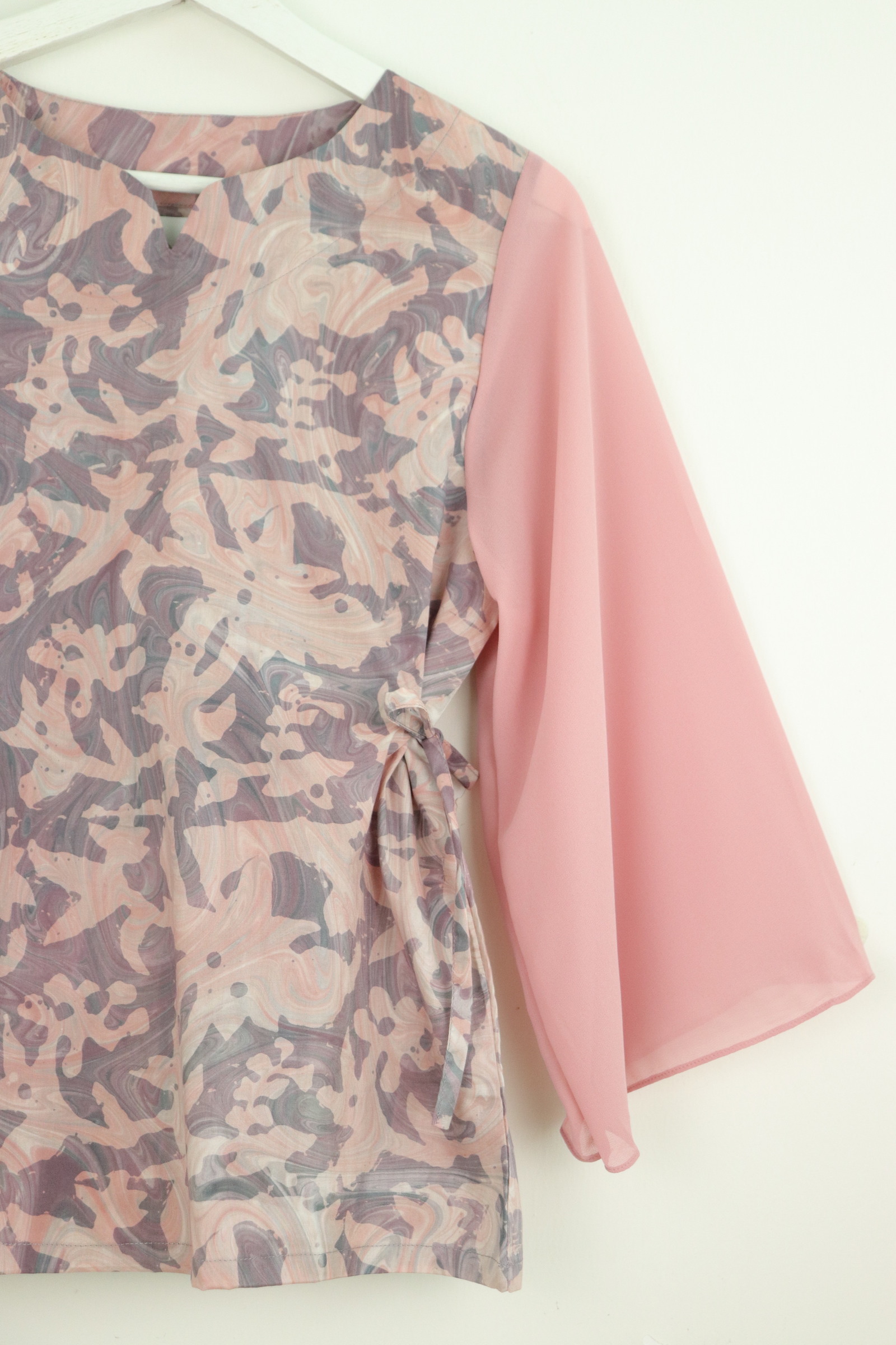 Kedah Crescent Sheer Top - Cinnamon Rose [HandMade]