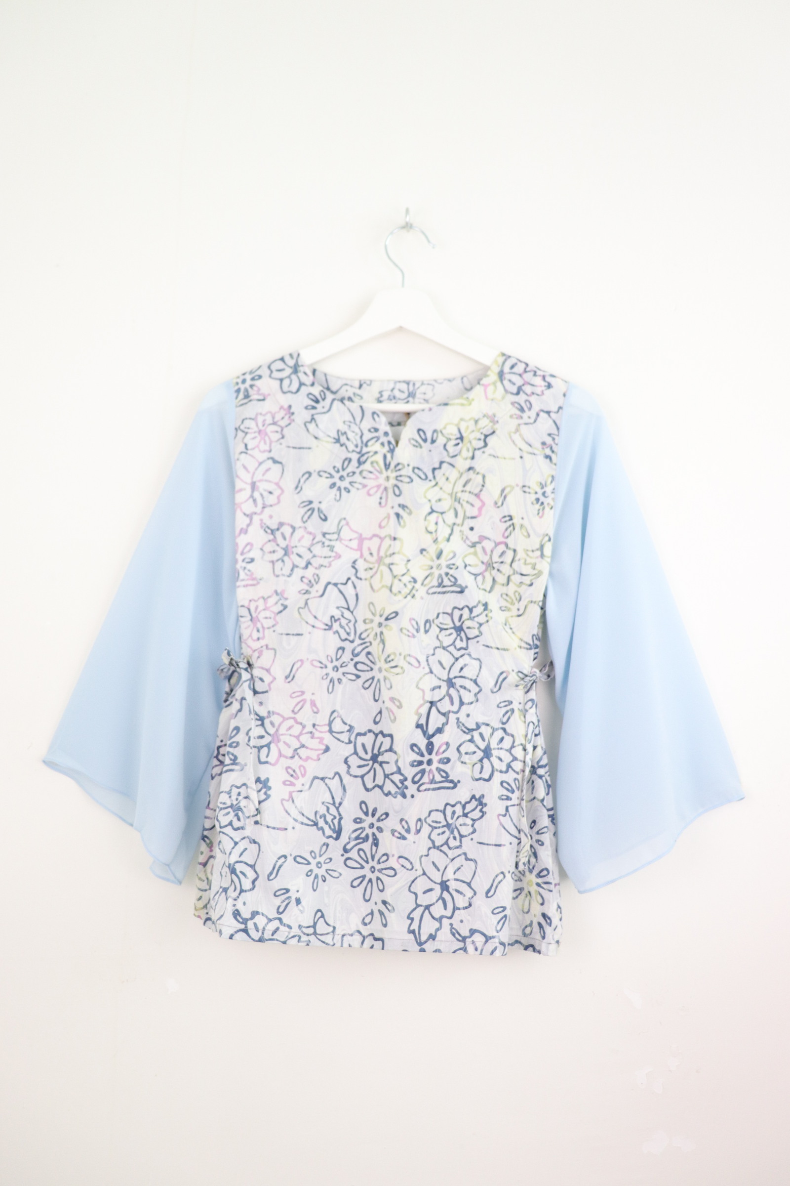 Kedah Crescent Sheer Top - Sky Breeze [HandMade]