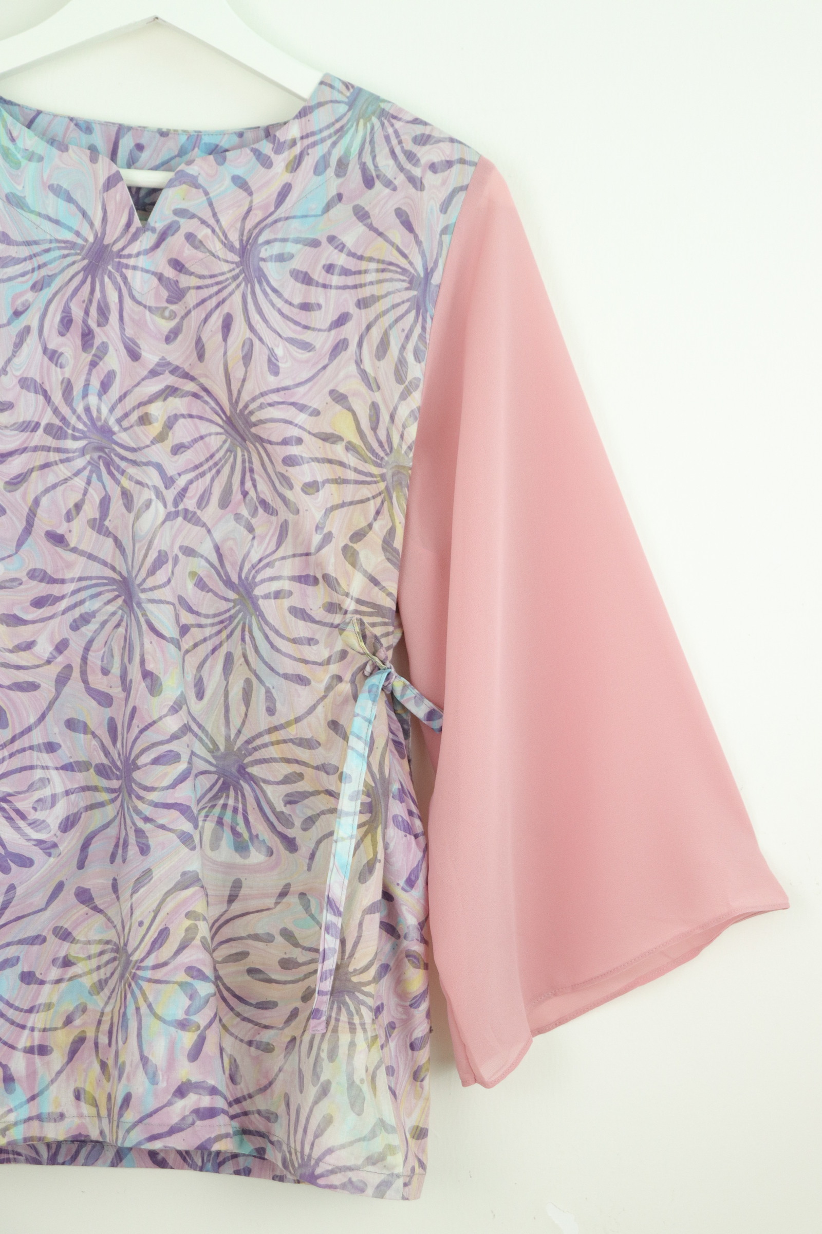 Kedah Crescent Sheer Top - Lavender Drift [HandMade]