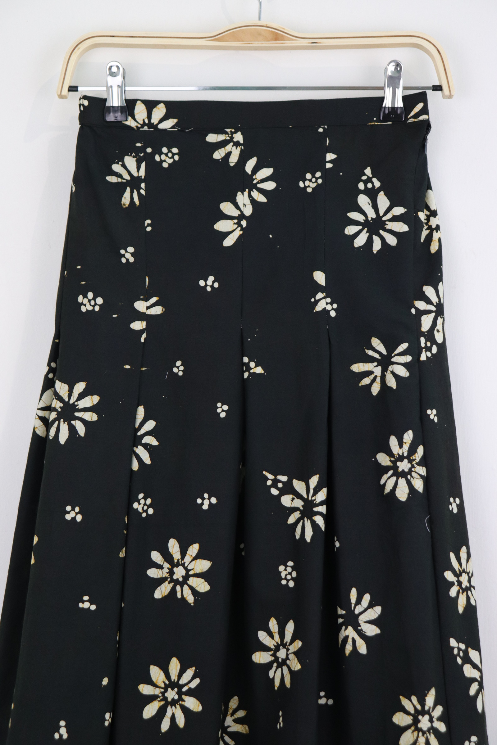 Batik Pleated Skirt - Moonlit Whisper [HandMade]