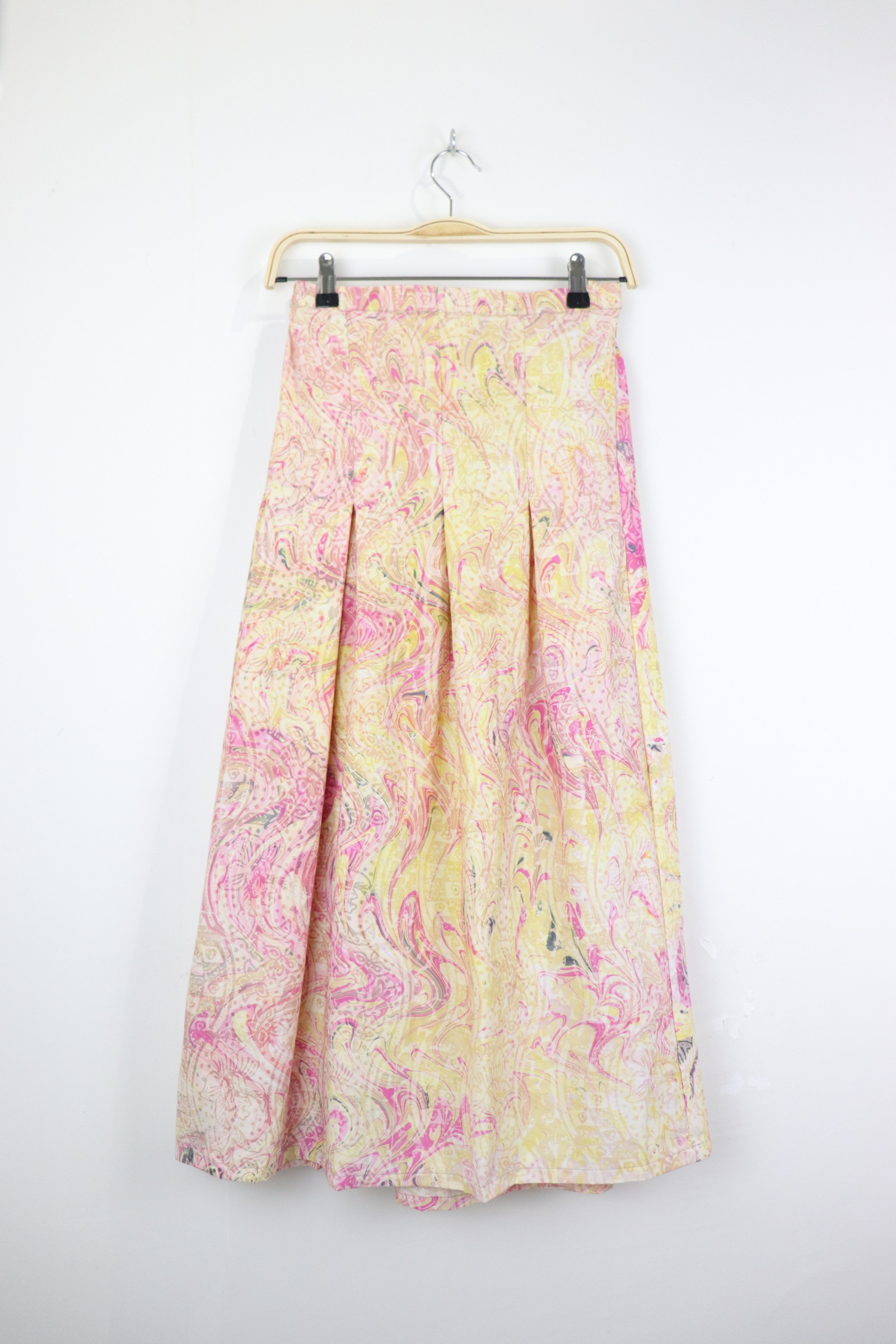 Batik Pleated Skirt - Dune Light [HandMade]