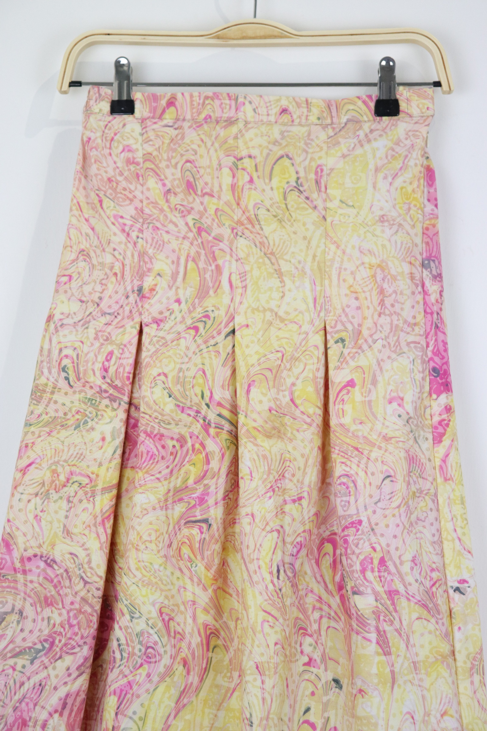 Batik Pleated Skirt - Dune Light [HandMade]