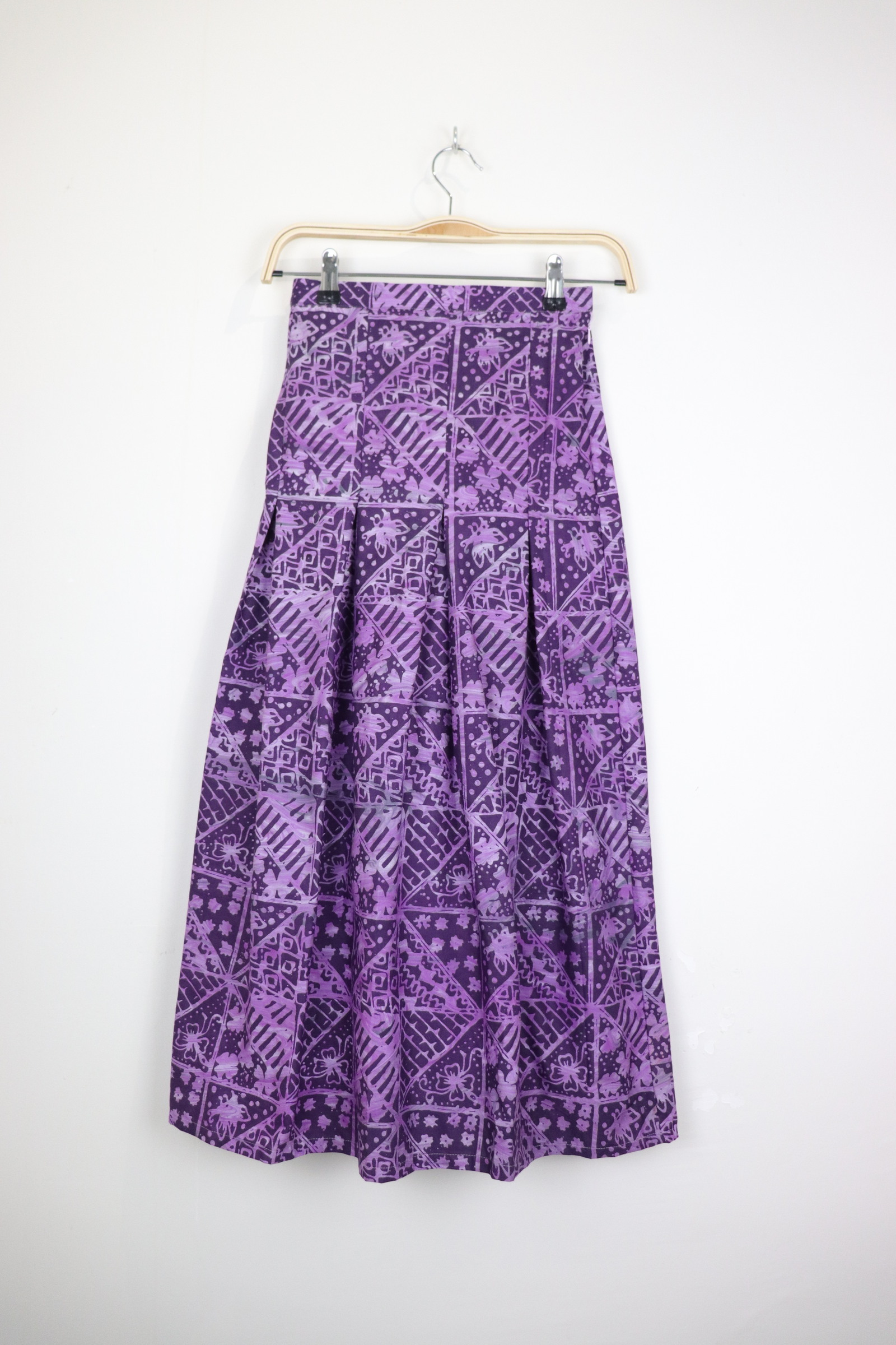 Batik Pleated Skirt - Twilight Dream [HandMade] [ S ]