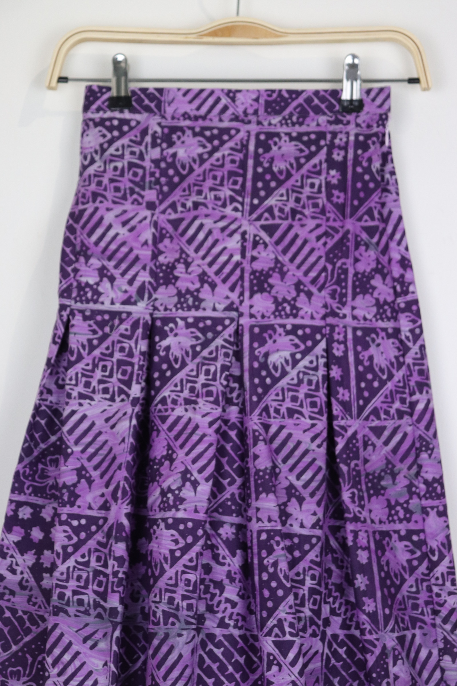 Batik Pleated Skirt - Twilight Dream [HandMade] [ S ]