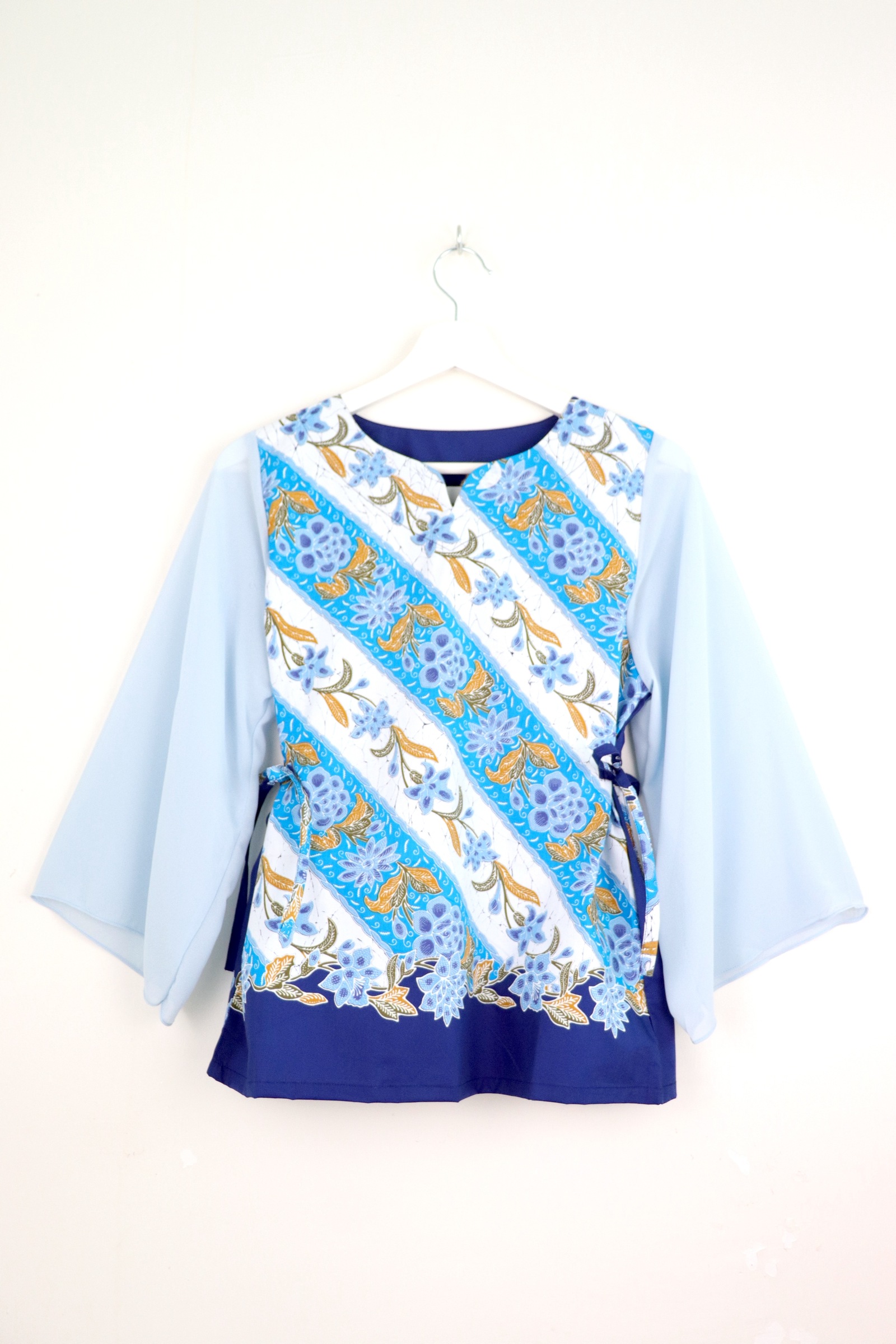 Kedah Crescent Sheer Top - Jasmine Flow
