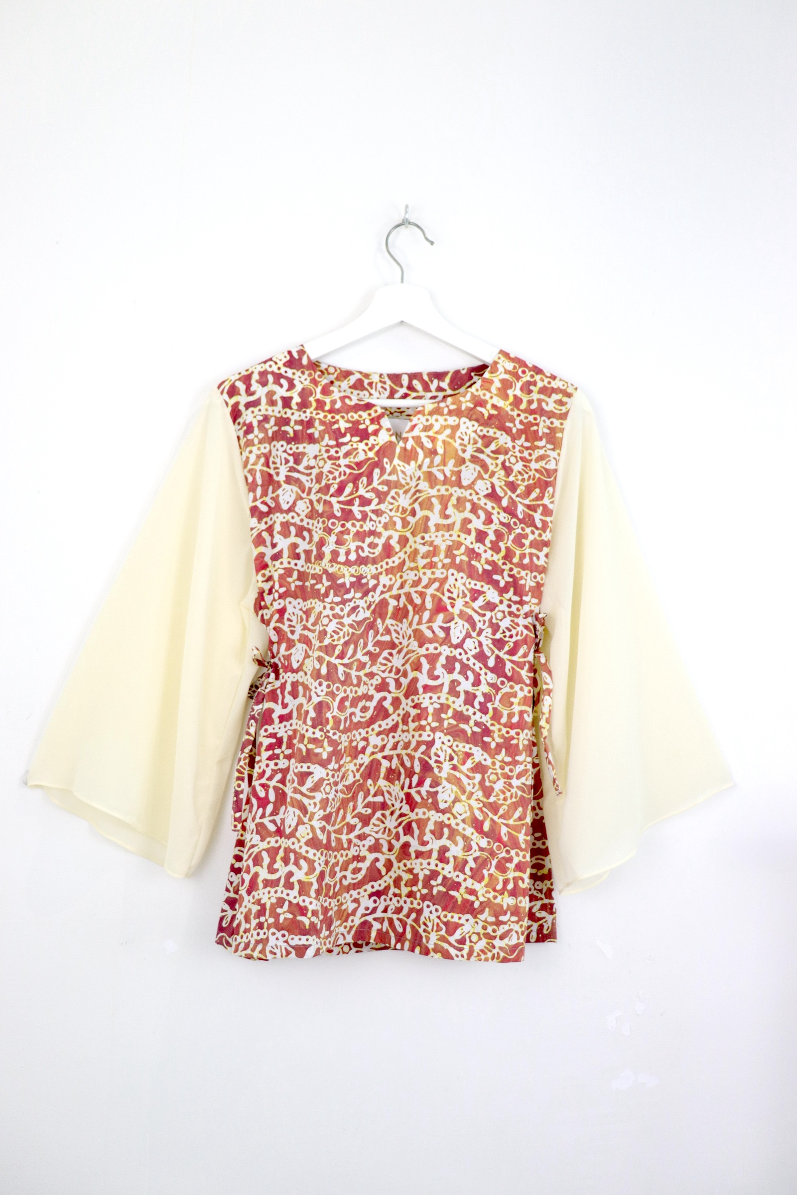Kedah Crescent Sheer Top - Sunrise Haven [ HandMade ] [ L ]