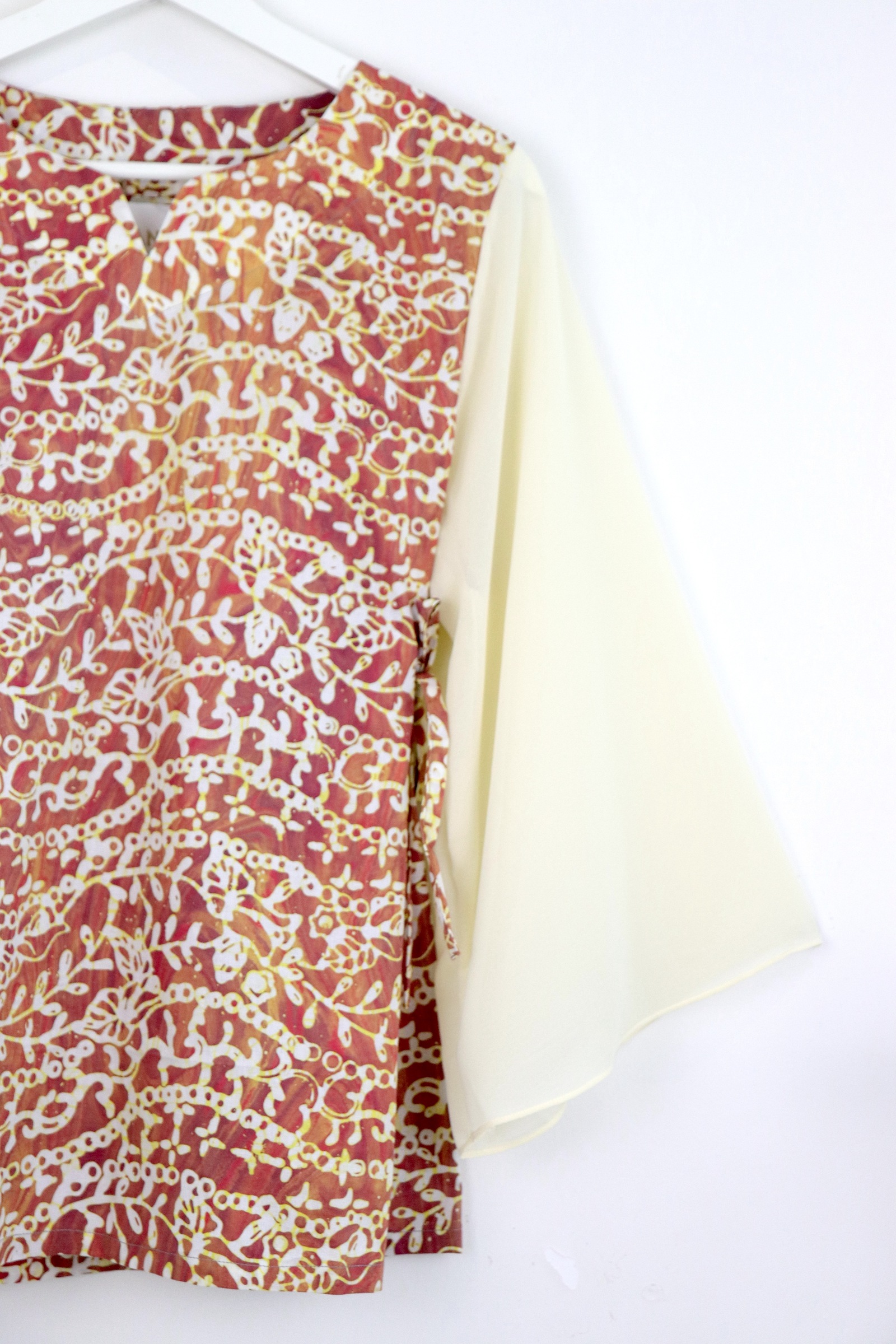 Kedah Crescent Sheer Top - Sunrise Haven [ HandMade ] [ L ]