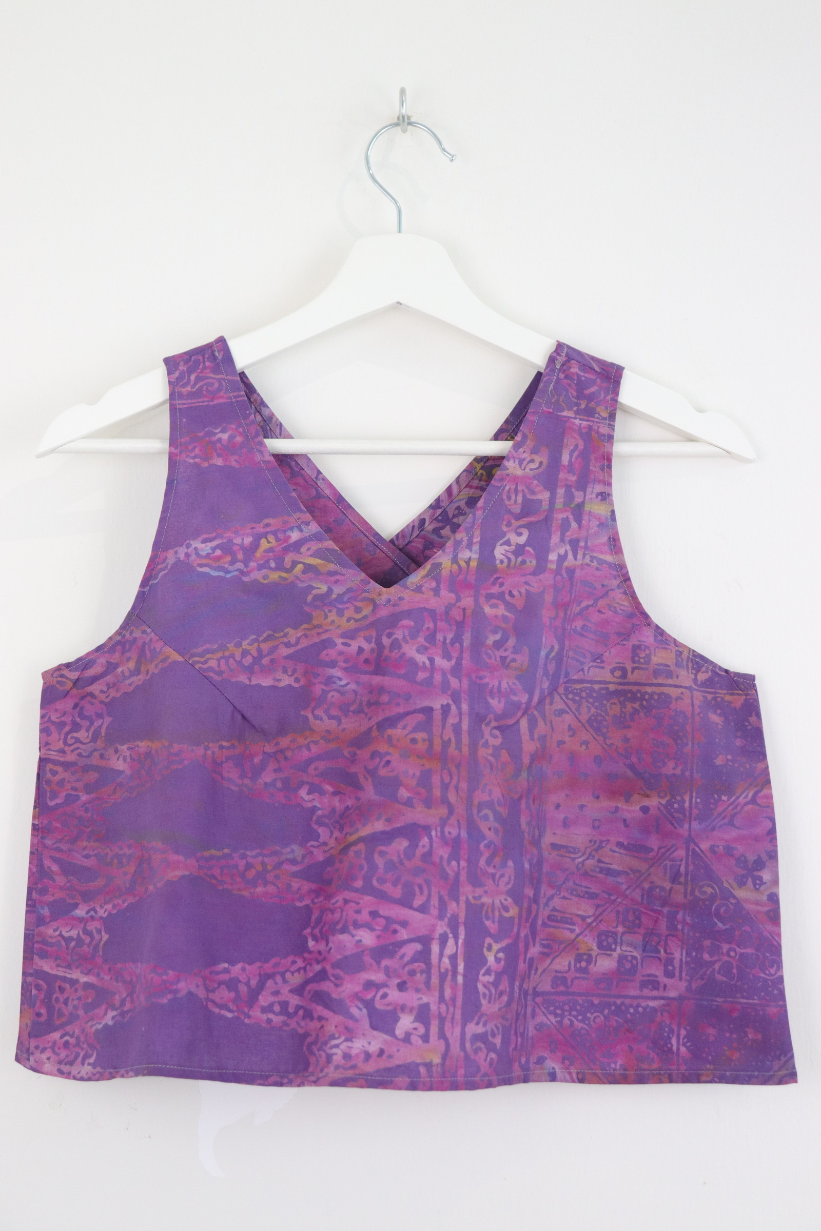 Crossback Batik Top - Berry Dazzle [ Handmade ] [ S ]