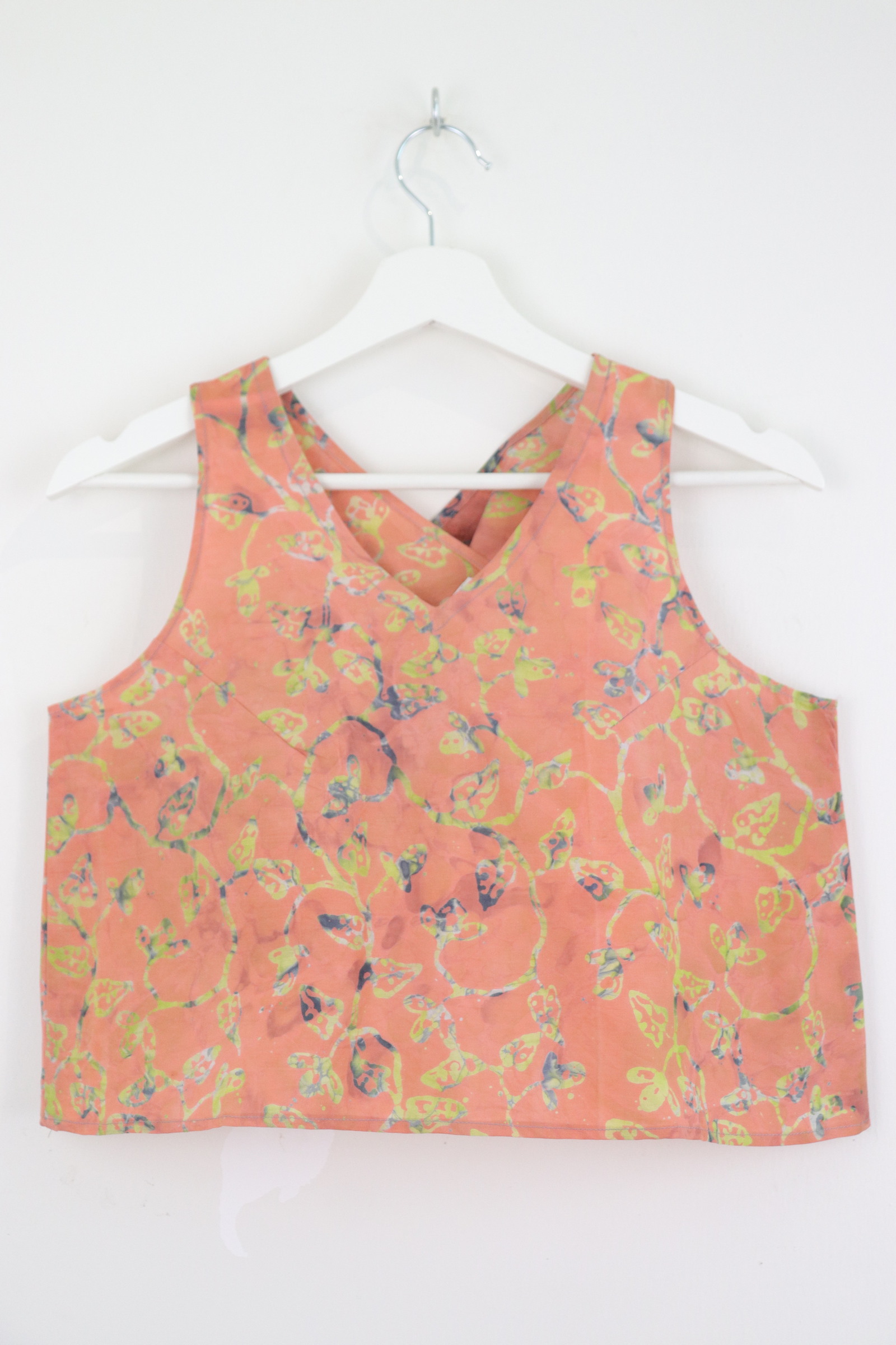 Crossback Batik Top - Peach Glow [ Handmade ] [ S ]