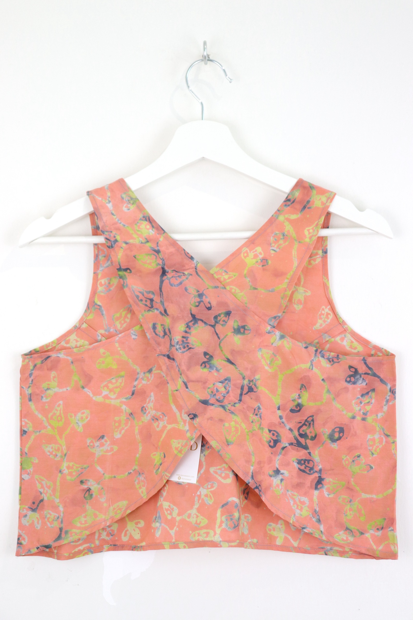 Crossback Batik Top - Peach Glow [ Handmade ] [ S ]