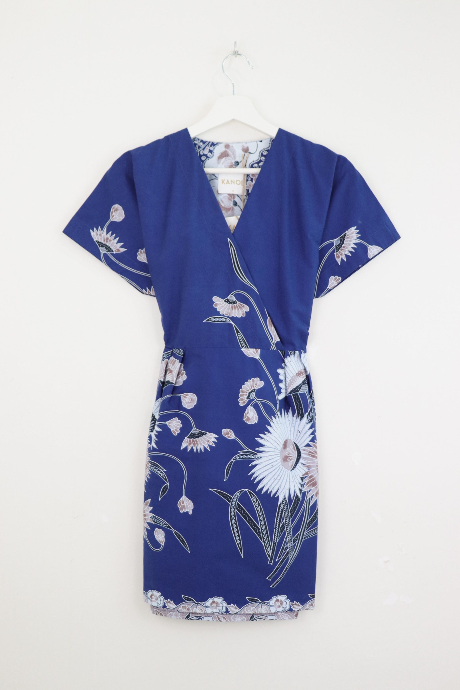Kimono Wrap Dress [ Short ] - Oceanic Waves