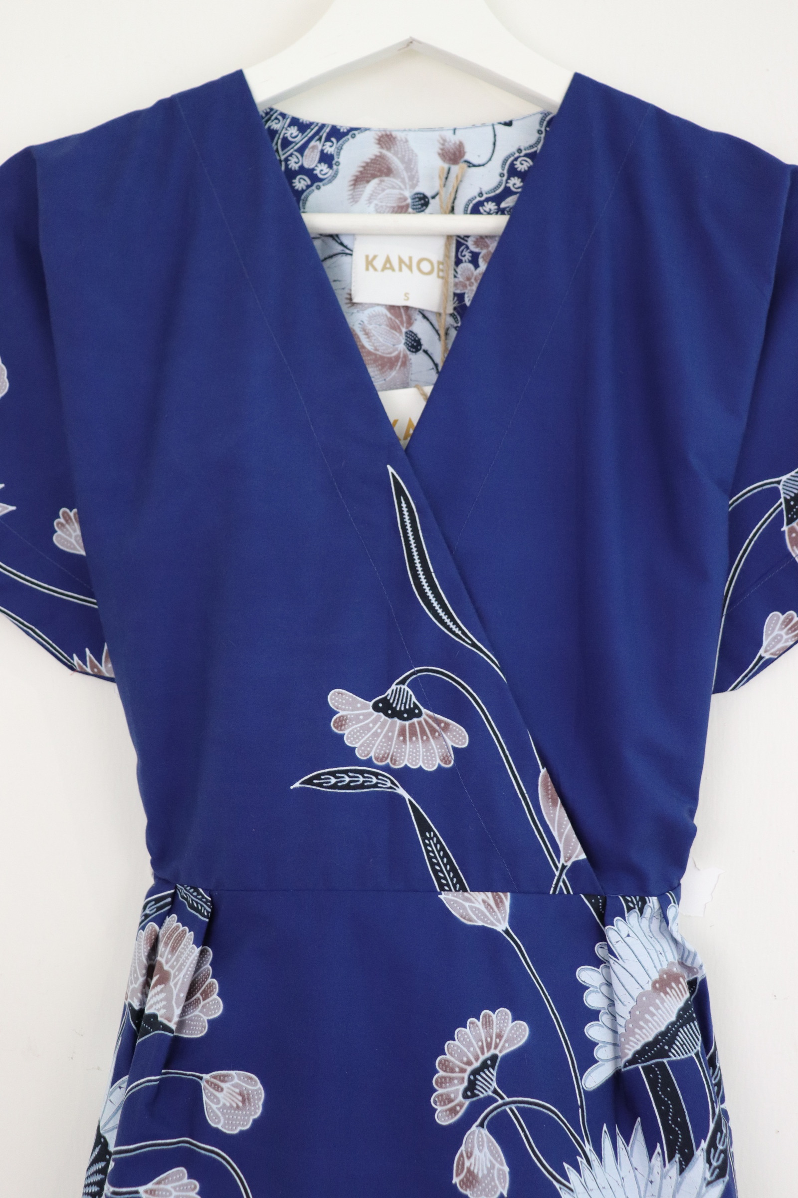 Kimono Wrap Dress [ Short ] - Oceanic Waves
