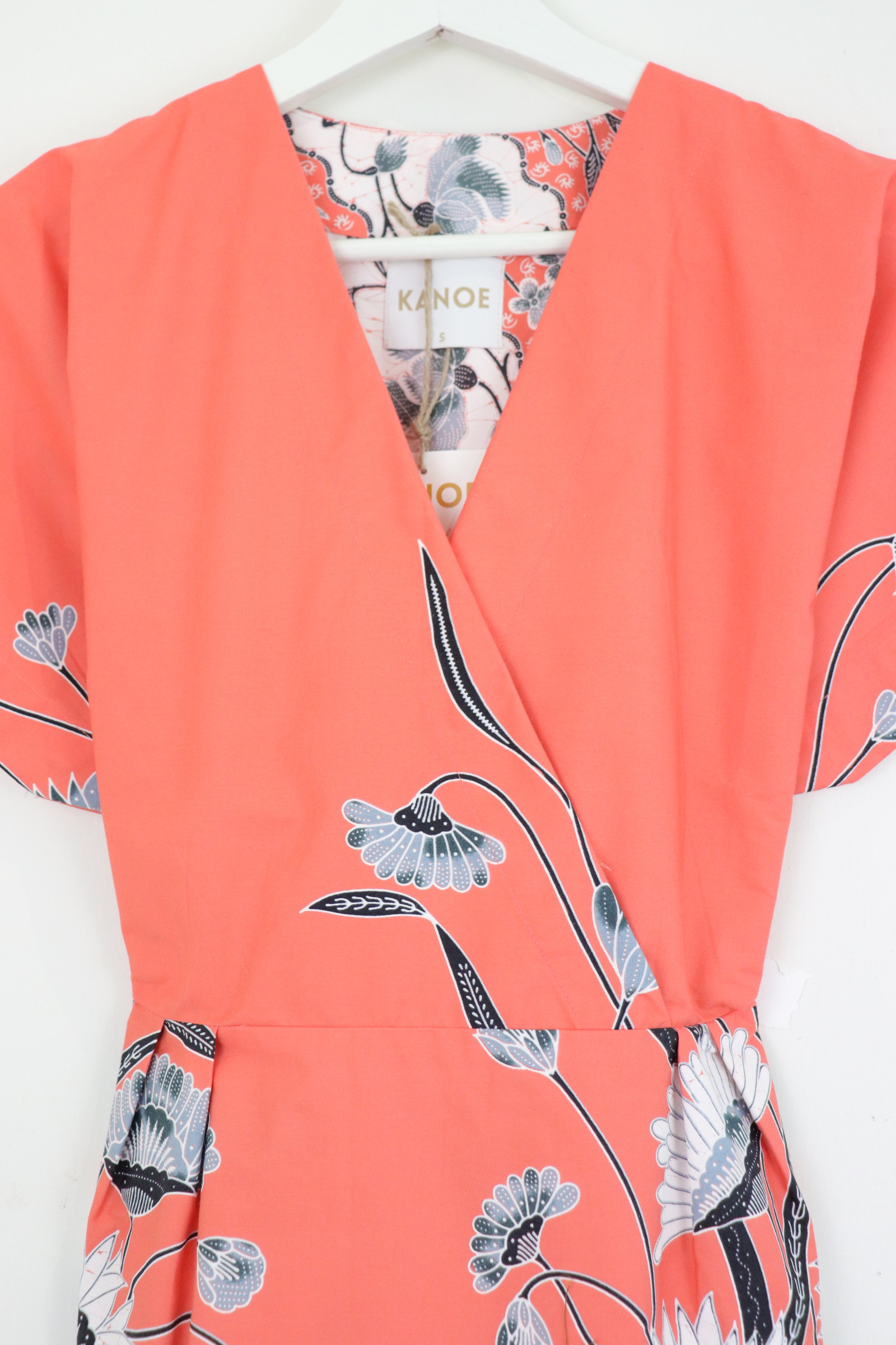 Kimono Wrap Dress [ Short ] - Peace Blush