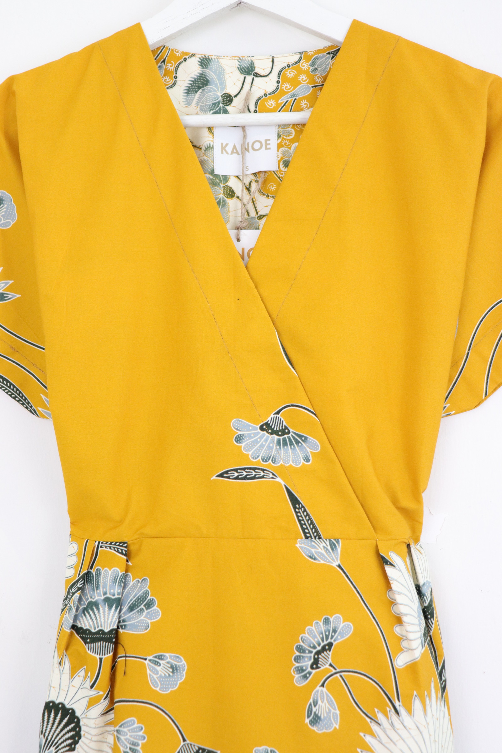 Kimono Wrap Dress [ Short ] - Sunflower Glow