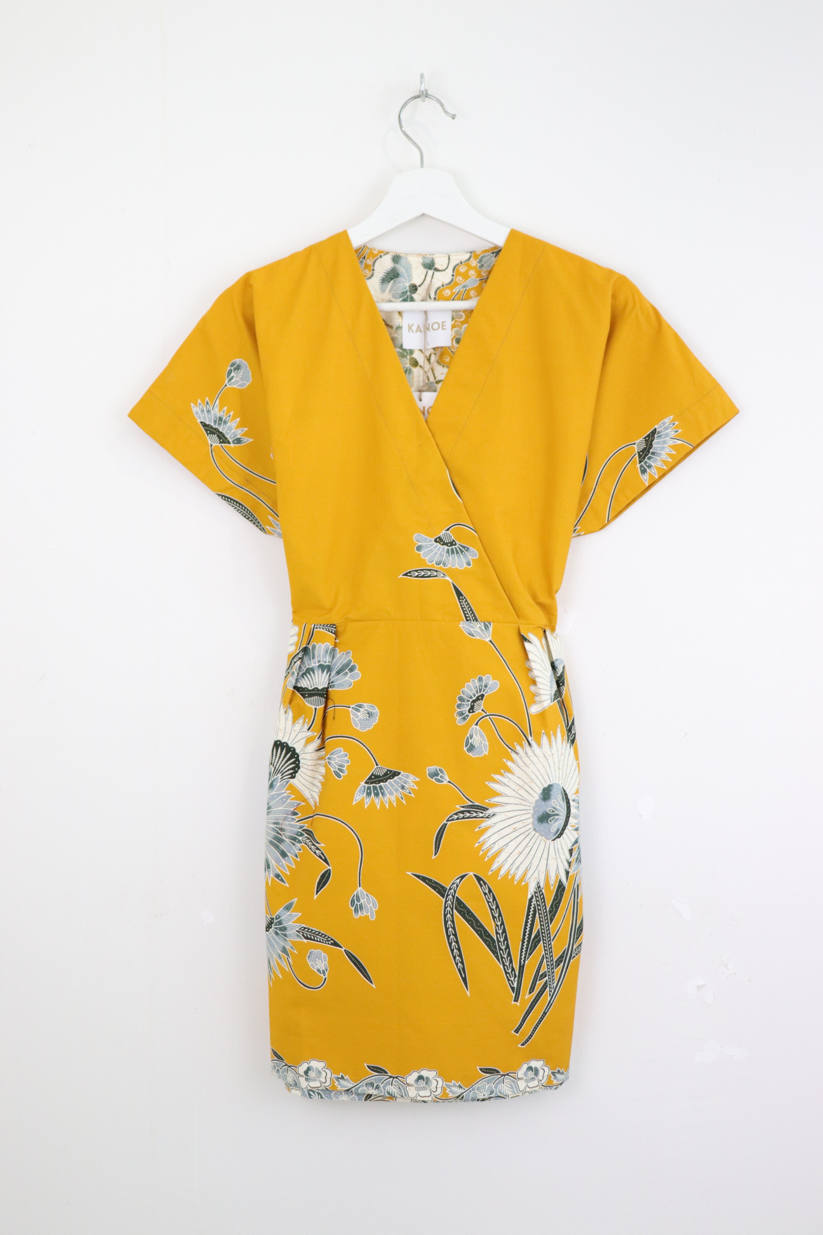 Kimono Wrap Dress [ Short ] - Sunflower Glow