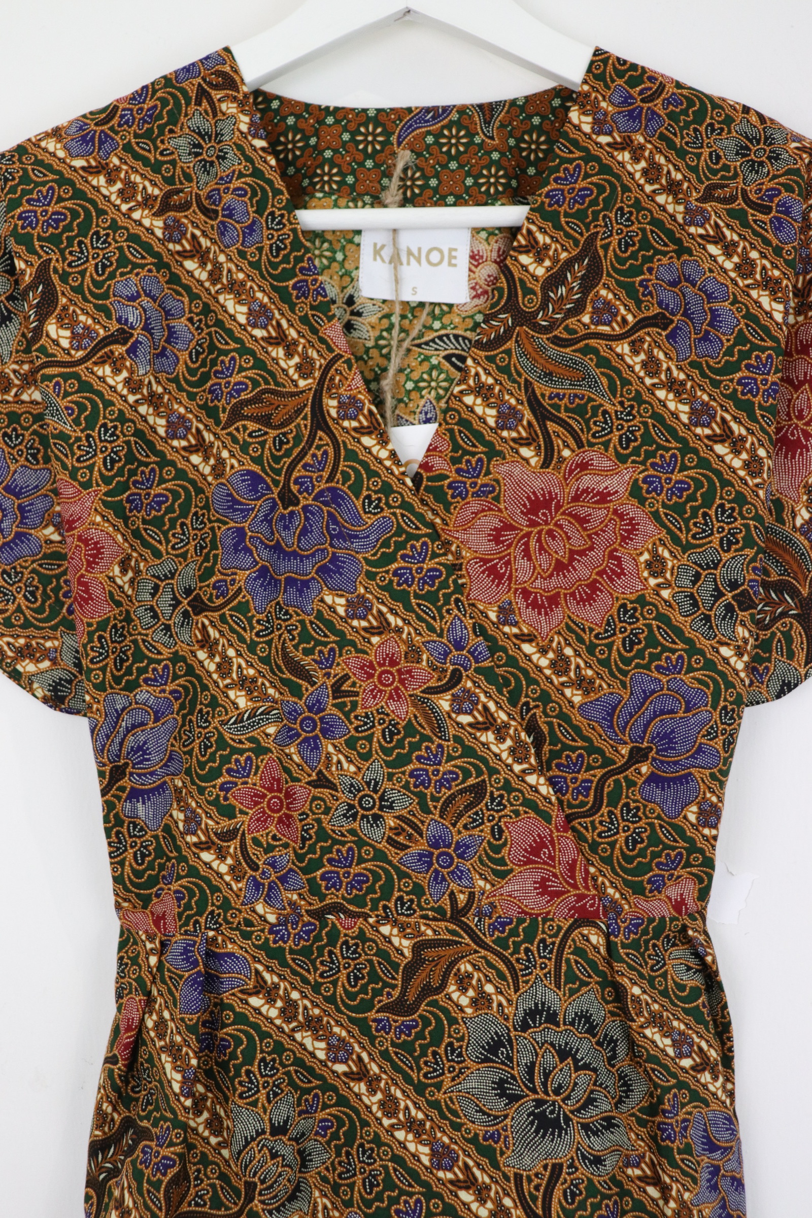 Kimono Wrap Dress [ Short ] - Chestnut Fern