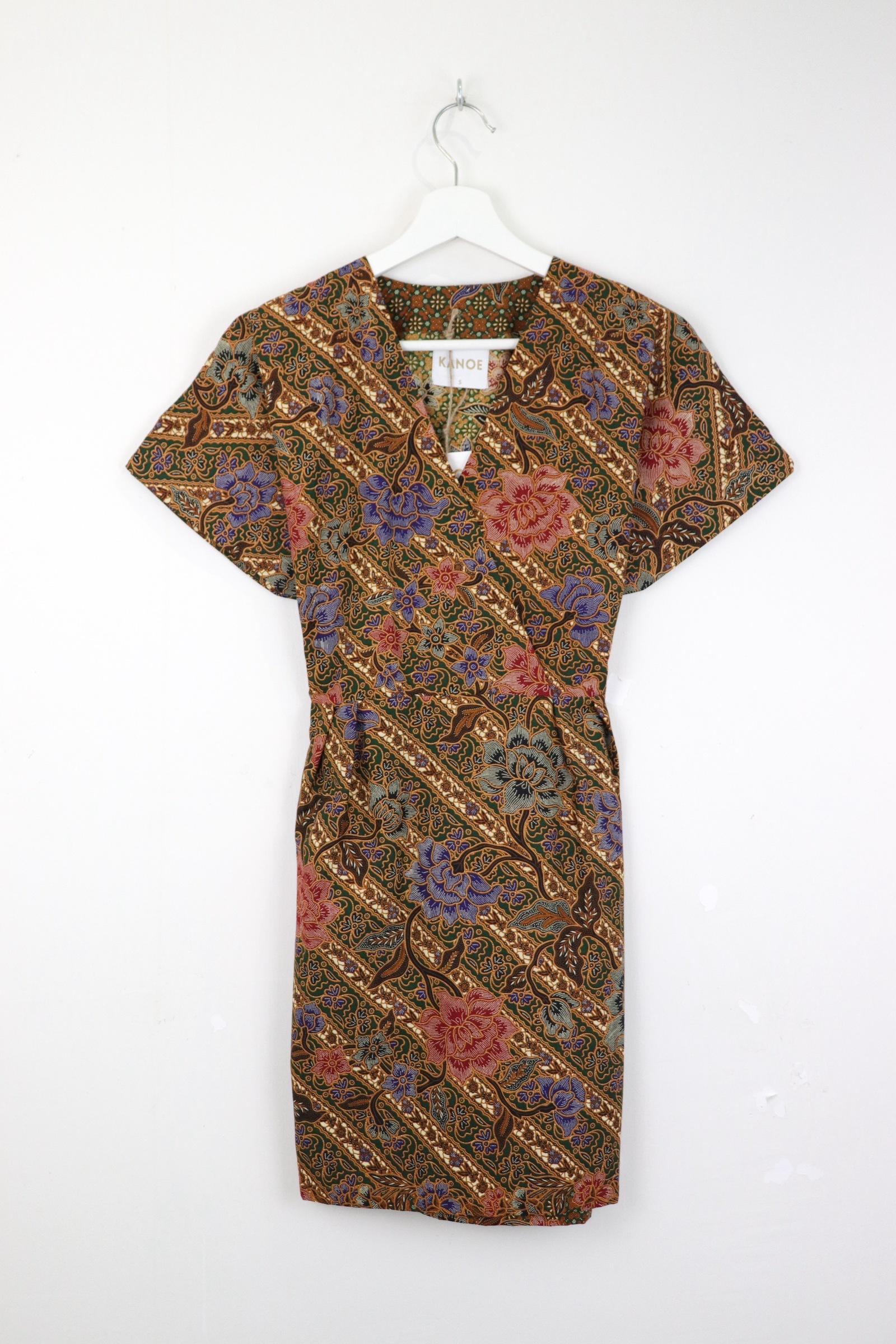 Kimono Wrap Dress [ Short ] - Chestnut Fern