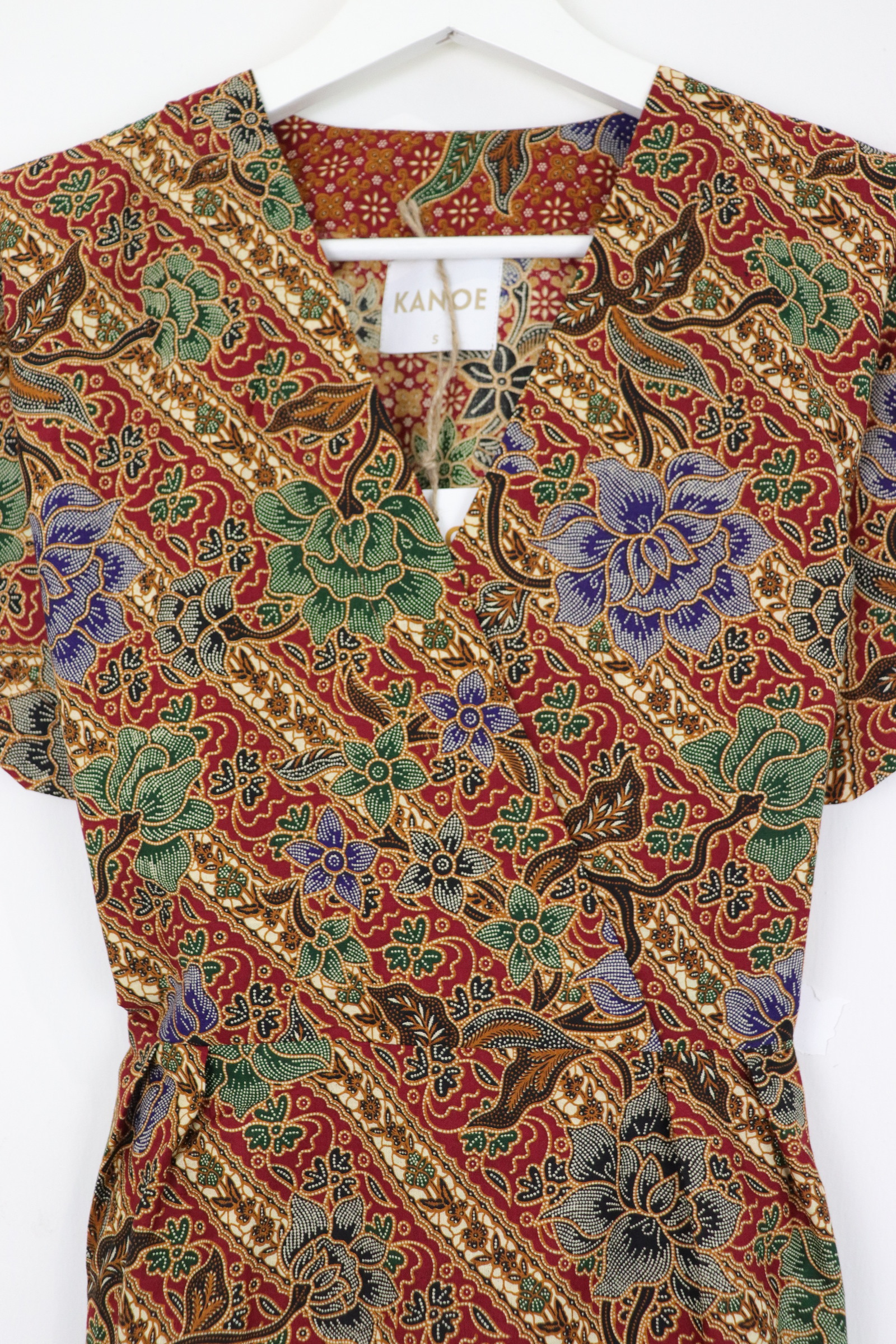 Kimono Wrap Dress [ Short ] - Walnut Rose