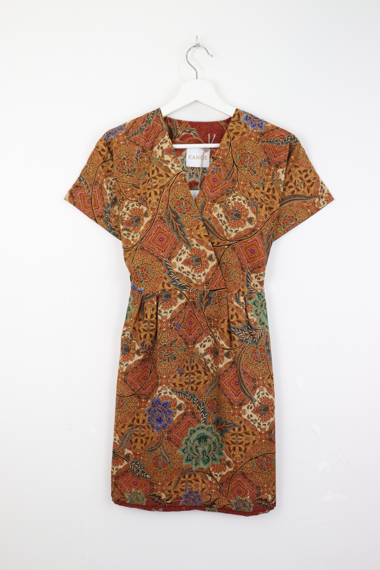 Kimono Wrap Dress [ Short ] - Maple Leaves