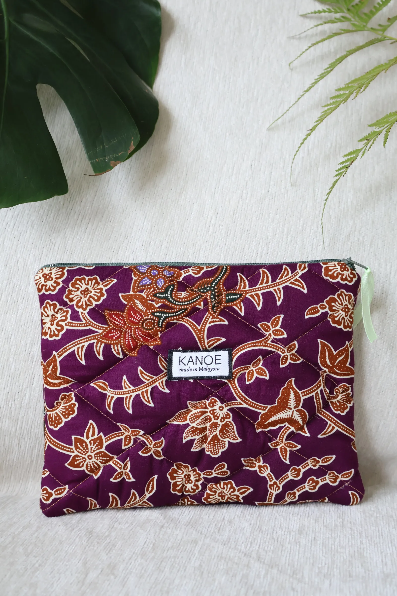 Quilted Batik Pouch - Kelam Rimba