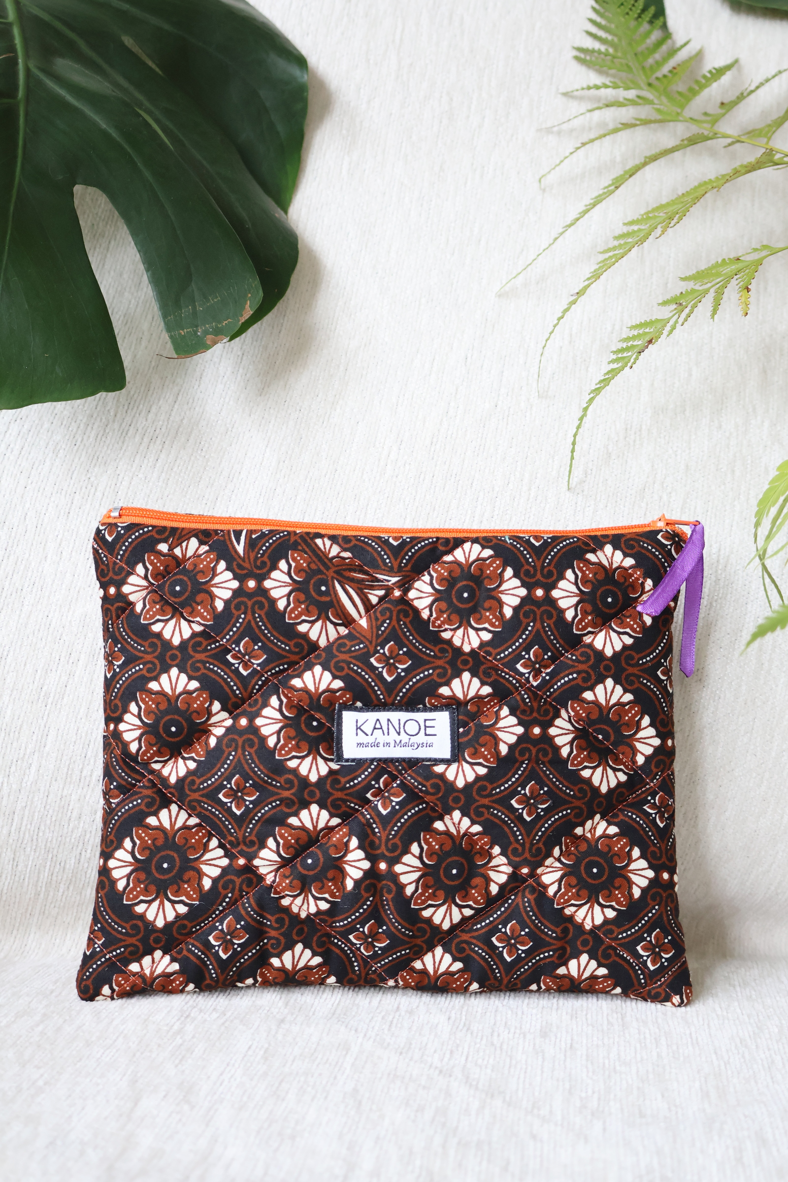 Quilted Batik Pouch - Kirana