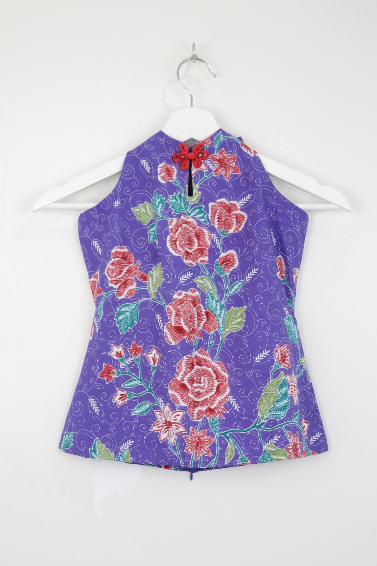 C.C. Halter Batik Top -  Petal Plum [ XS ] 