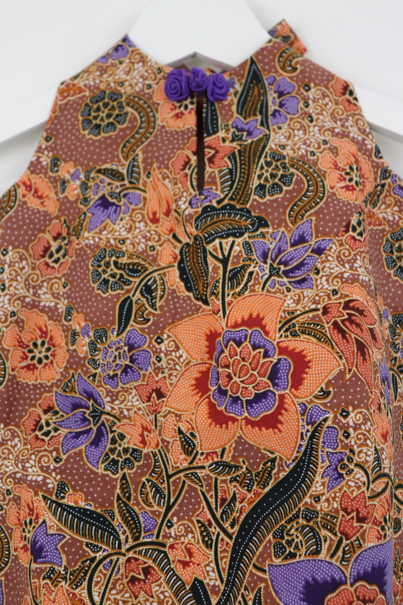 C.C. Halter Batik Top - Floral Bloom [ XS ] 