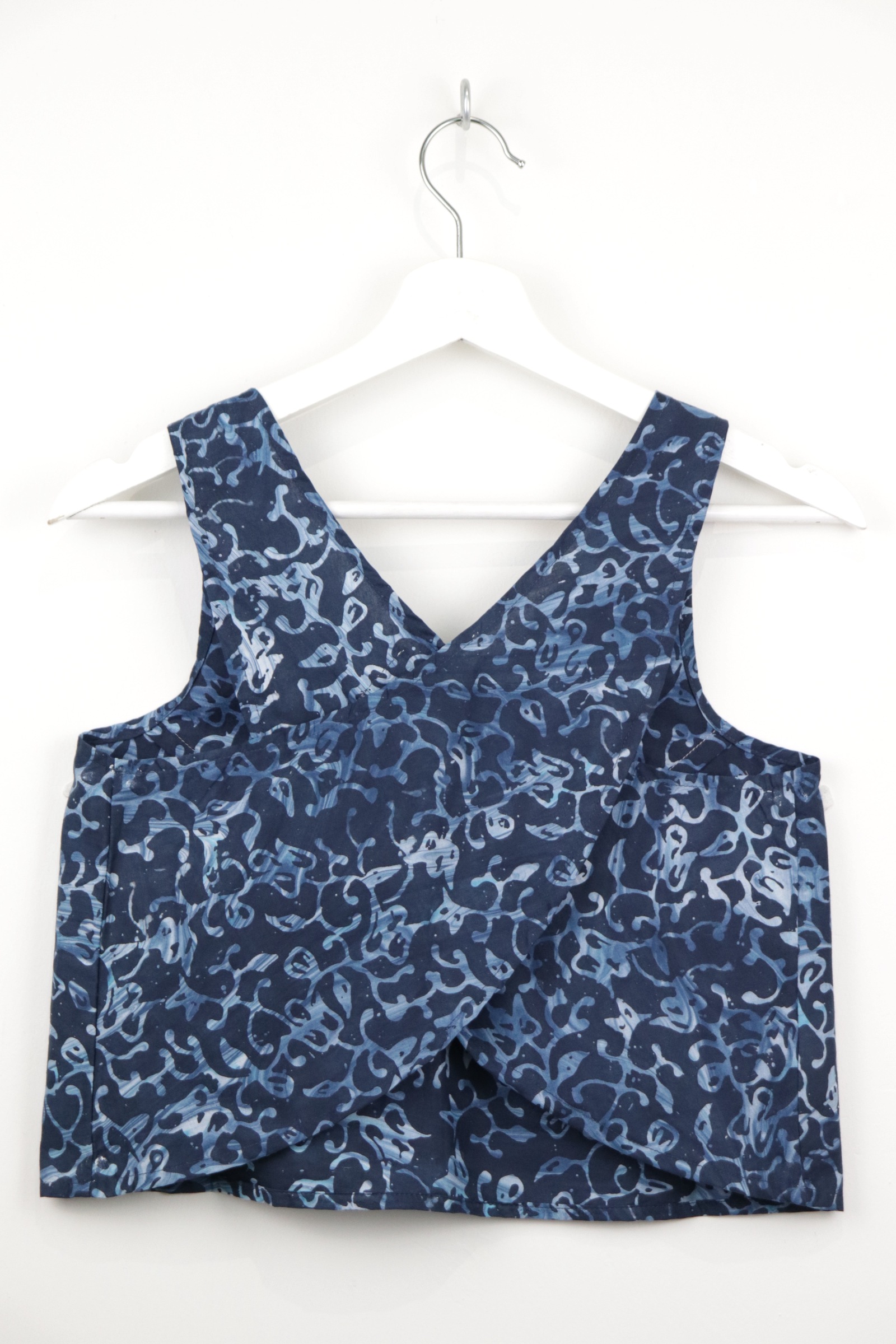 Crossback Batik Top - Ocean Blues [ Handmade ] [ S ]