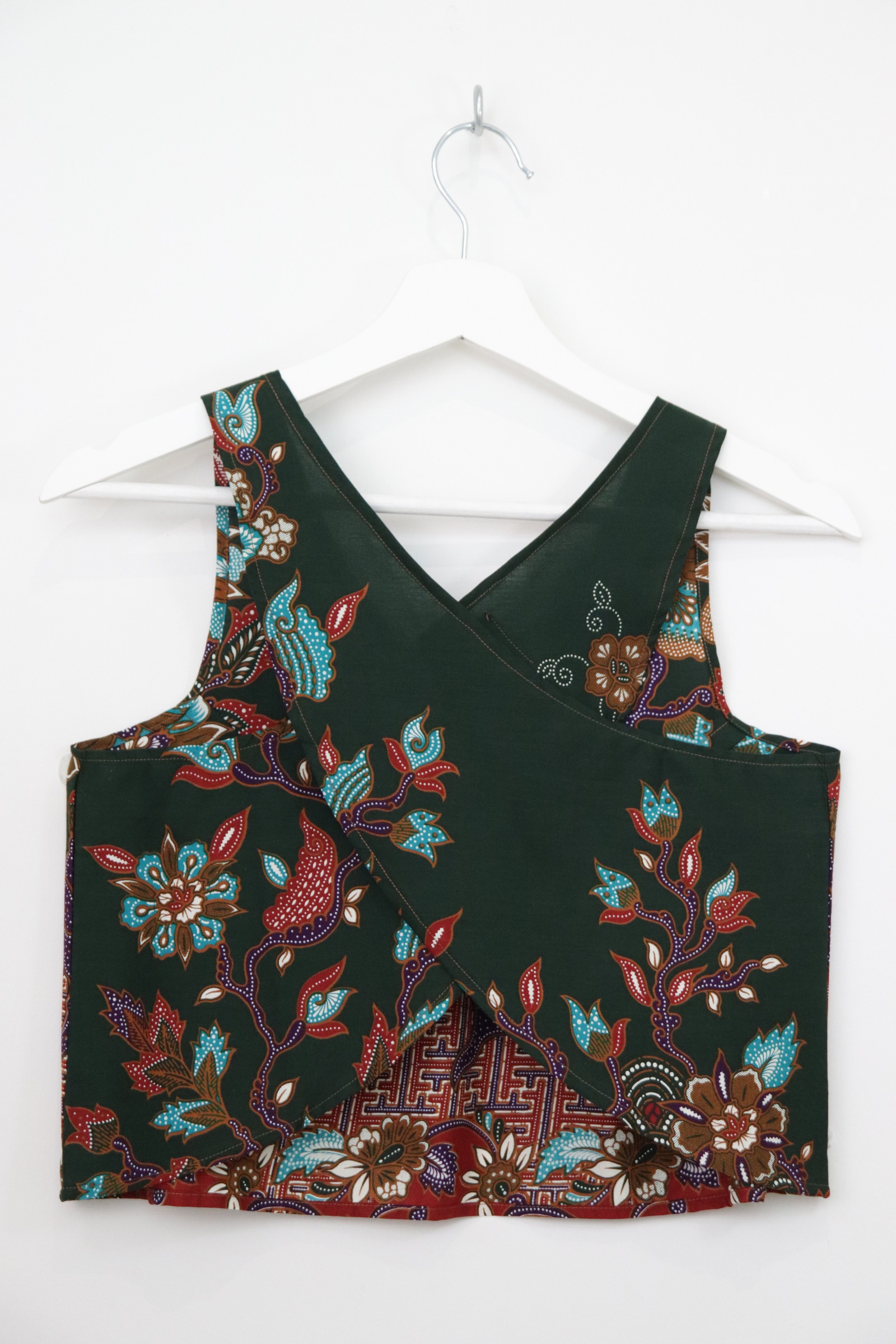 Crossback Batik Top - Mossy Mojito [ M ]