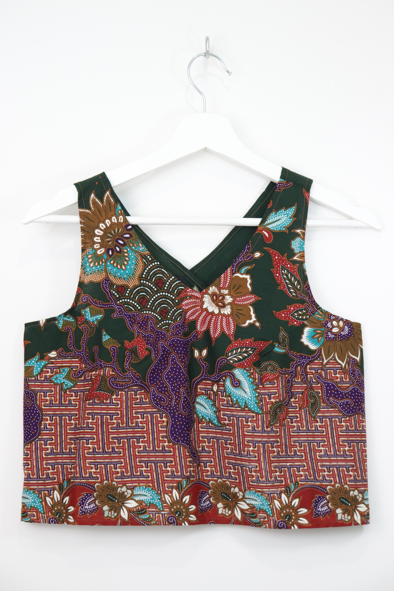 Crossback Batik Top - Mossy Mojito [ M ]