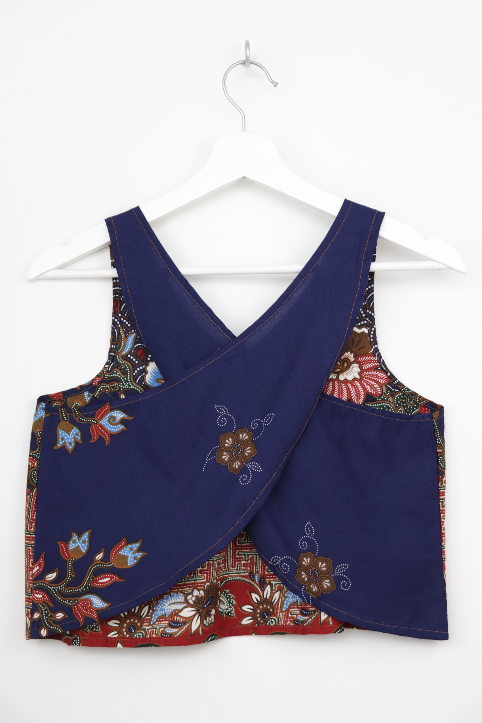 Crossback Batik Top - Berry Bliss [ M ]