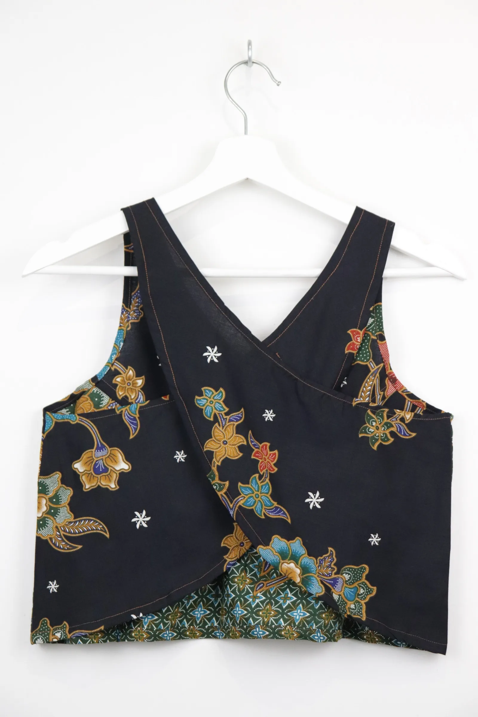 Crossback Batik Top - Plum Sorbet [ S ]