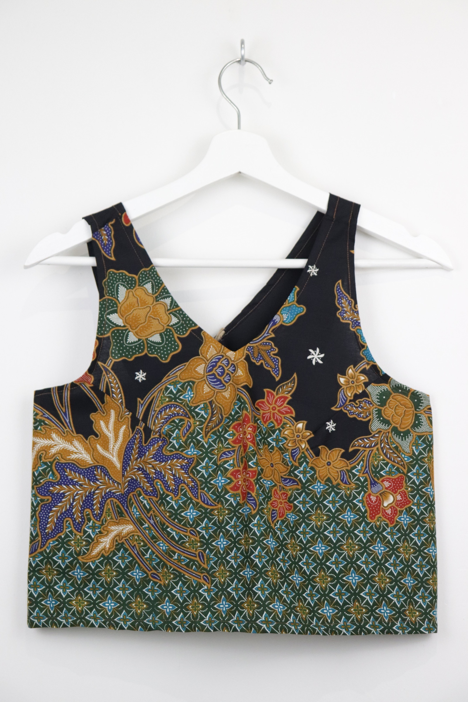 Crossback Batik Top - Plum Sorbet [ S ]