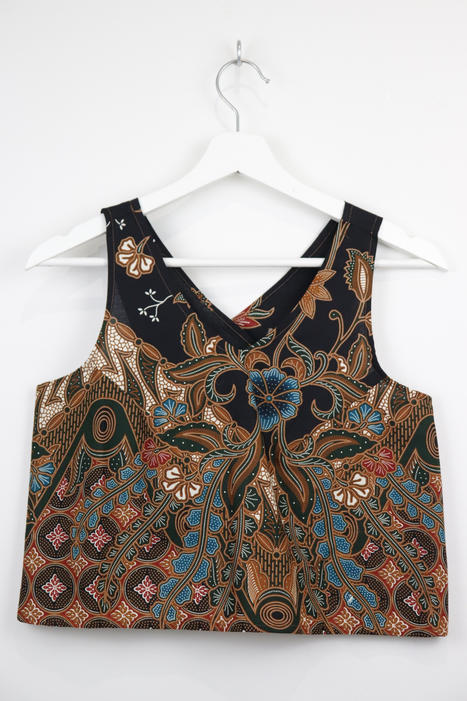 Crossback Batik Top - Choco Swirl 