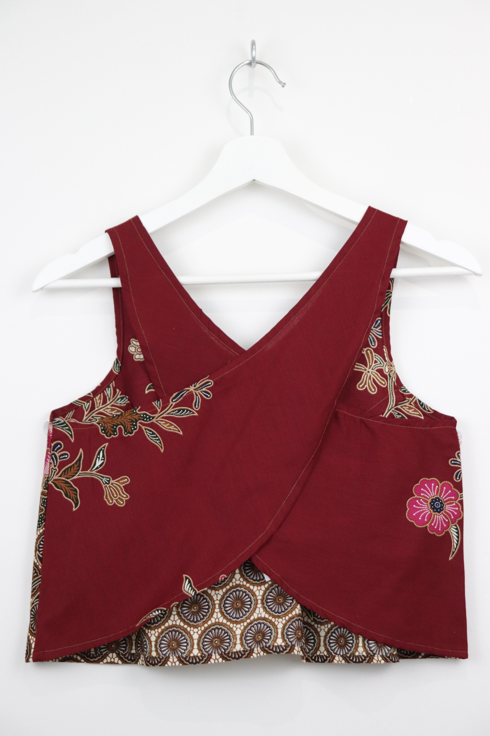 Crossback Batik Top - Lychee Glaze [ M ]