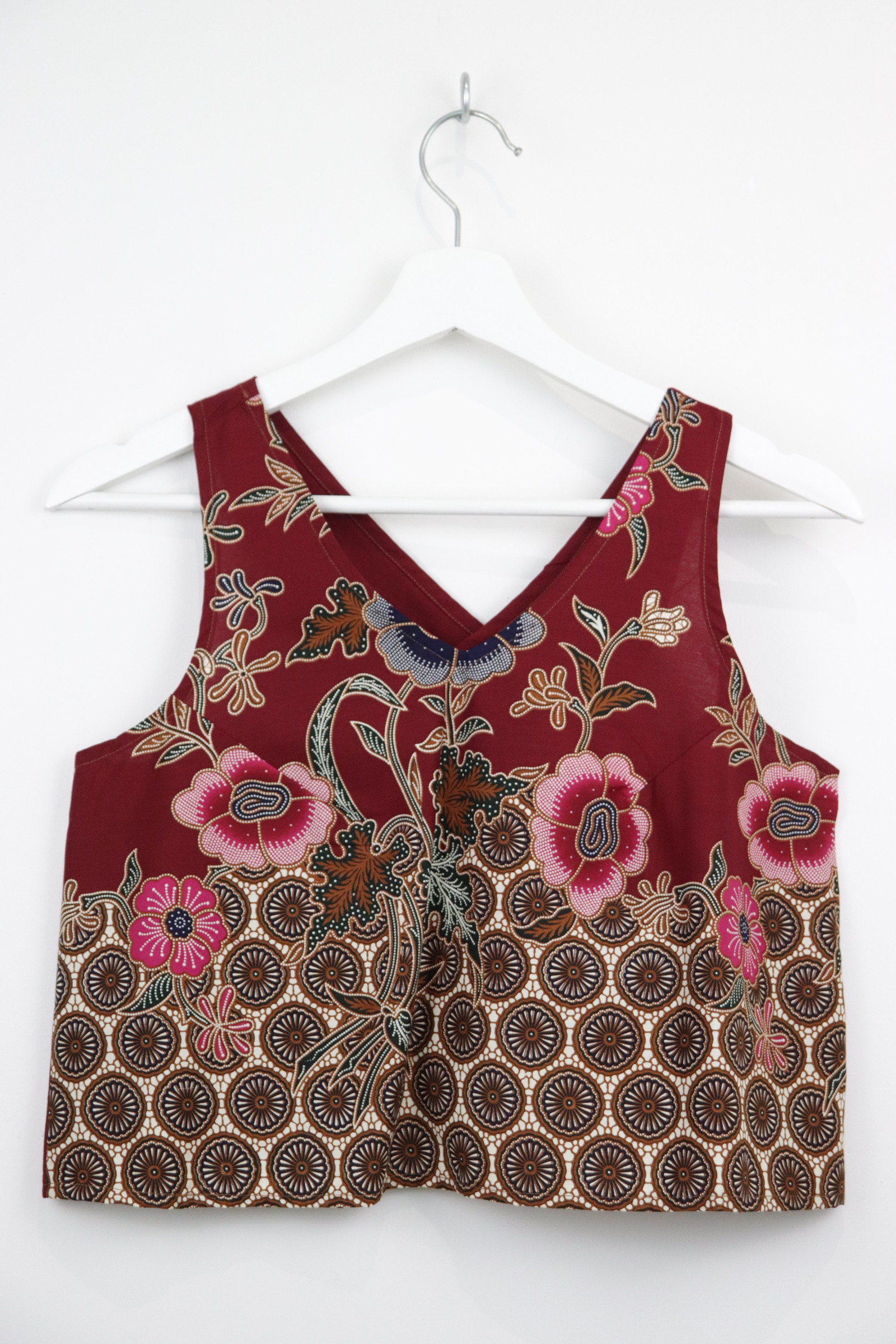 Crossback Batik Top - Lychee Glaze [ M ]