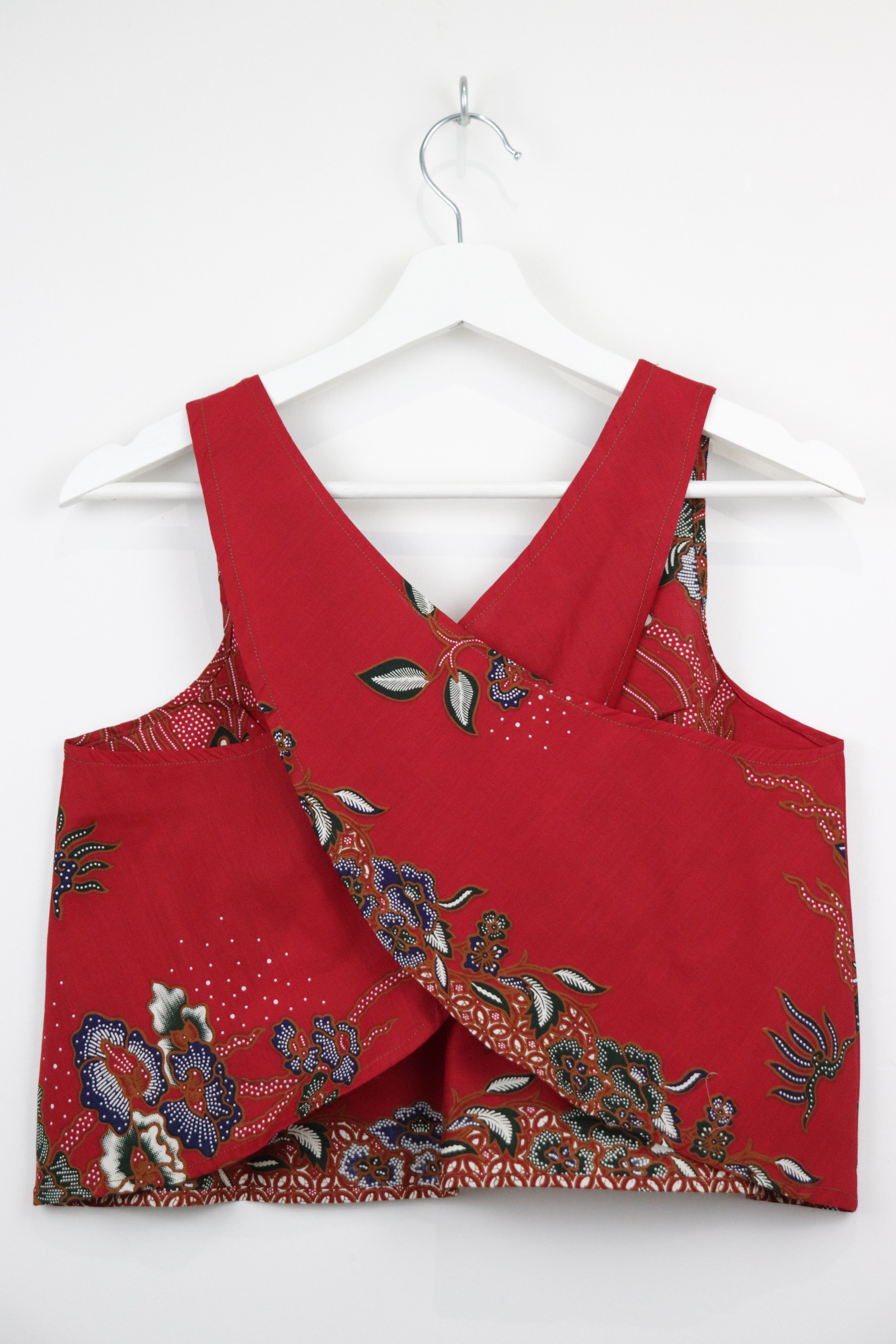 Crossback Batik Top - Cherry Pie [ S ]