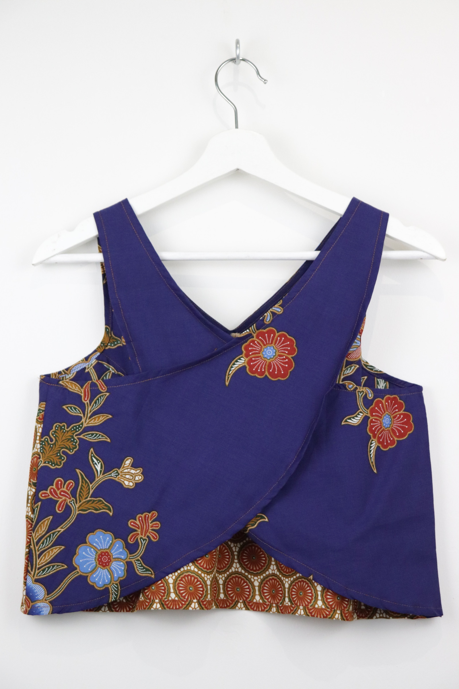 Crossback Batik Top - Blueberry Fizz [ M ]