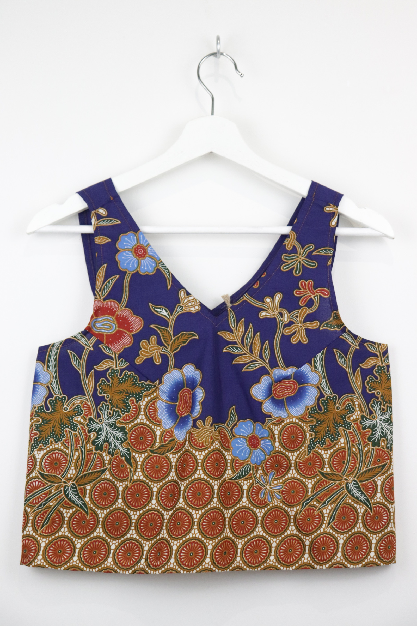 Crossback Batik Top - Blueberry Fizz [ M ]
