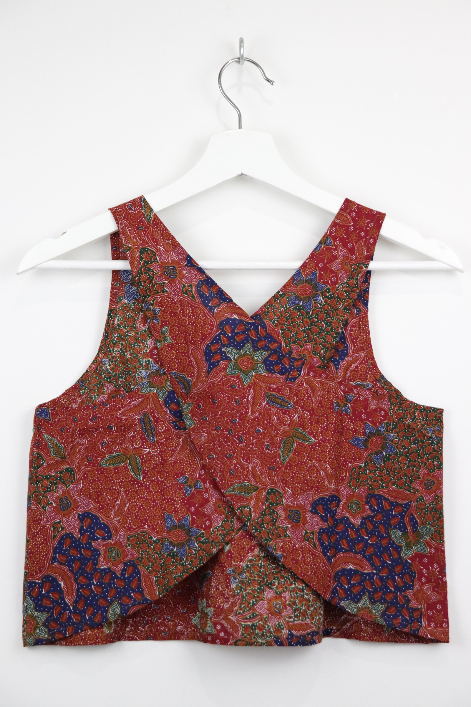 Crossback Batik Top - Raspberry Swirl [ S ]