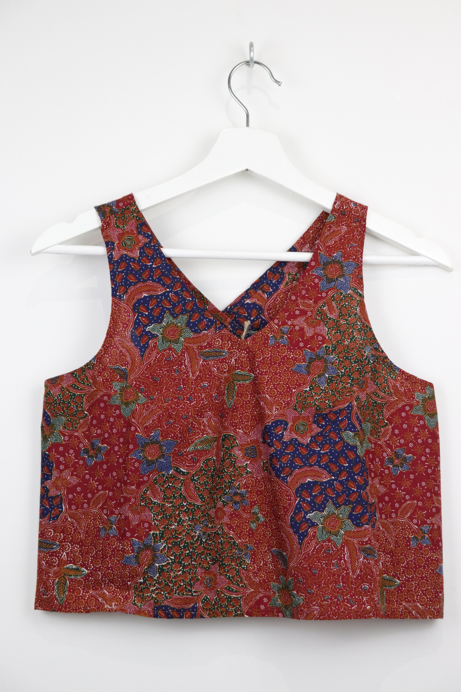 Crossback Batik Top - Raspberry Swirl [ S ]