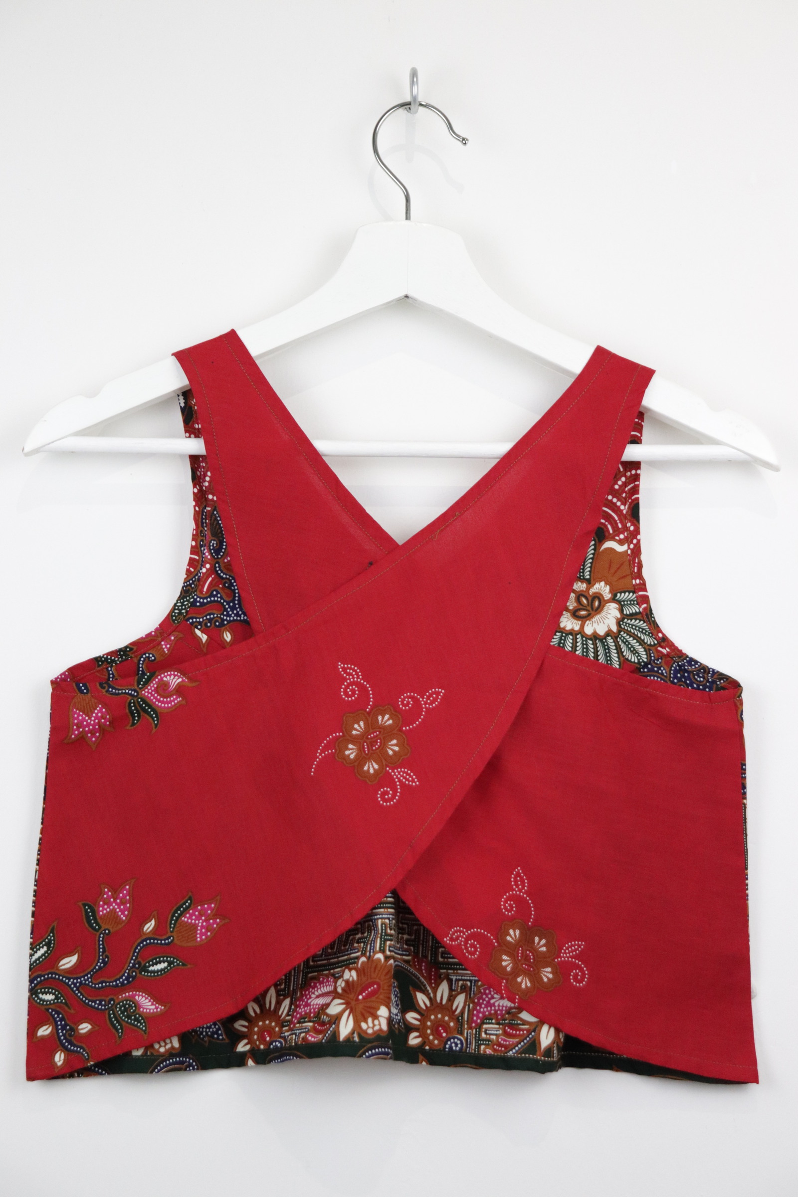 Crossback Batik Top - Strawberry Sundae [ S ] 