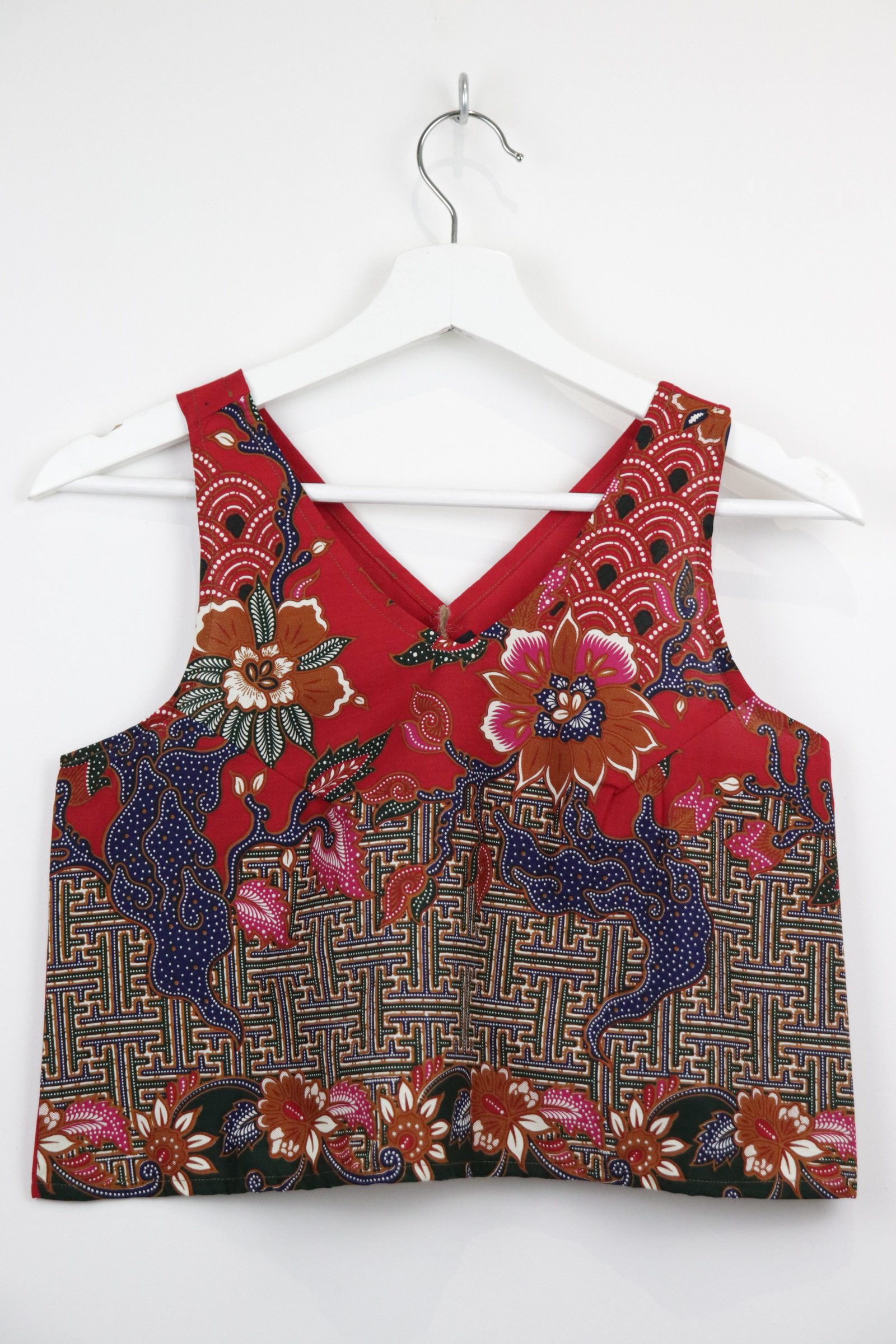 Crossback Batik Top - Strawberry Sundae [ S ] 