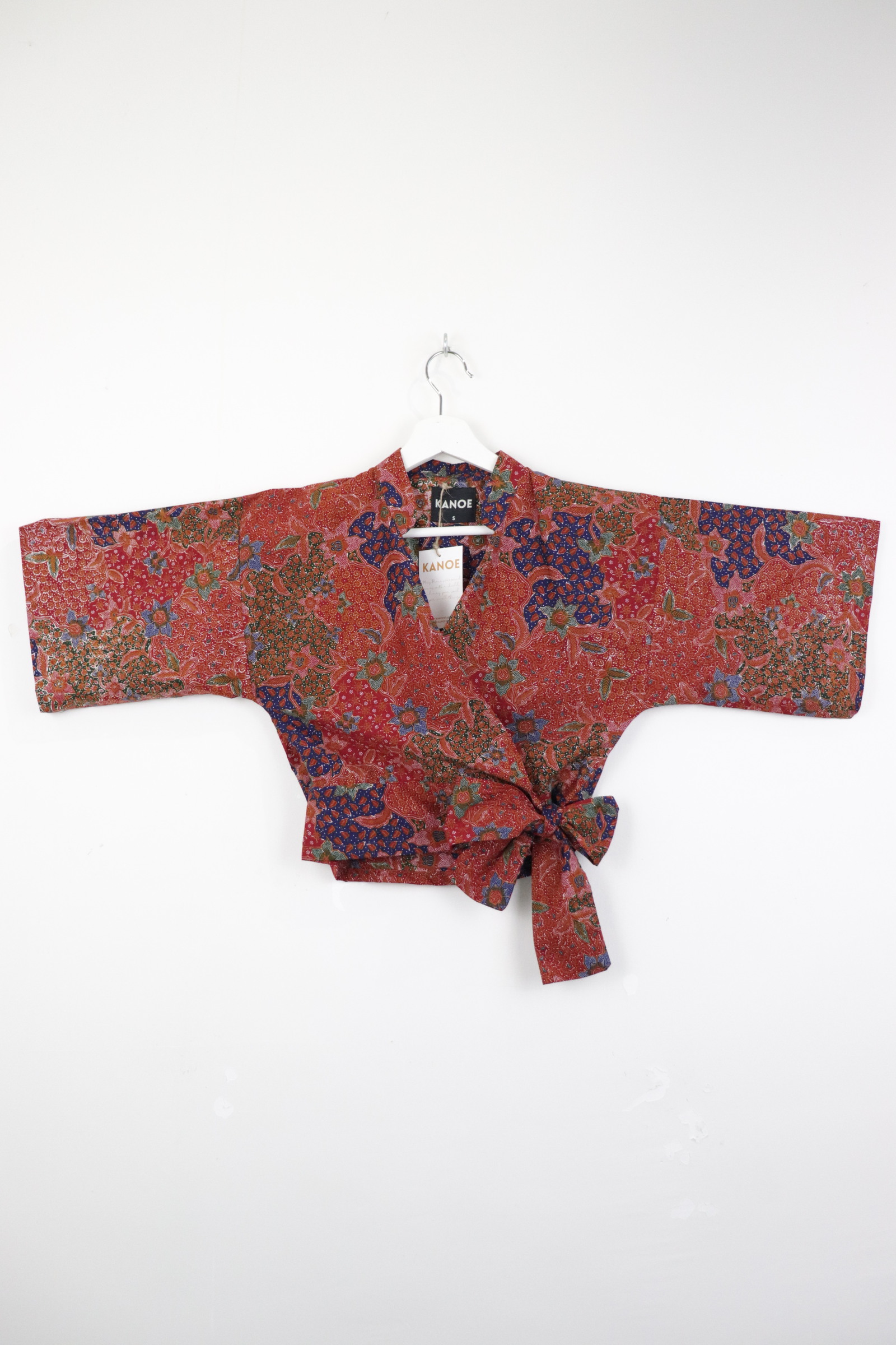 Kimono Wrap Top - Scarlet Bloom 