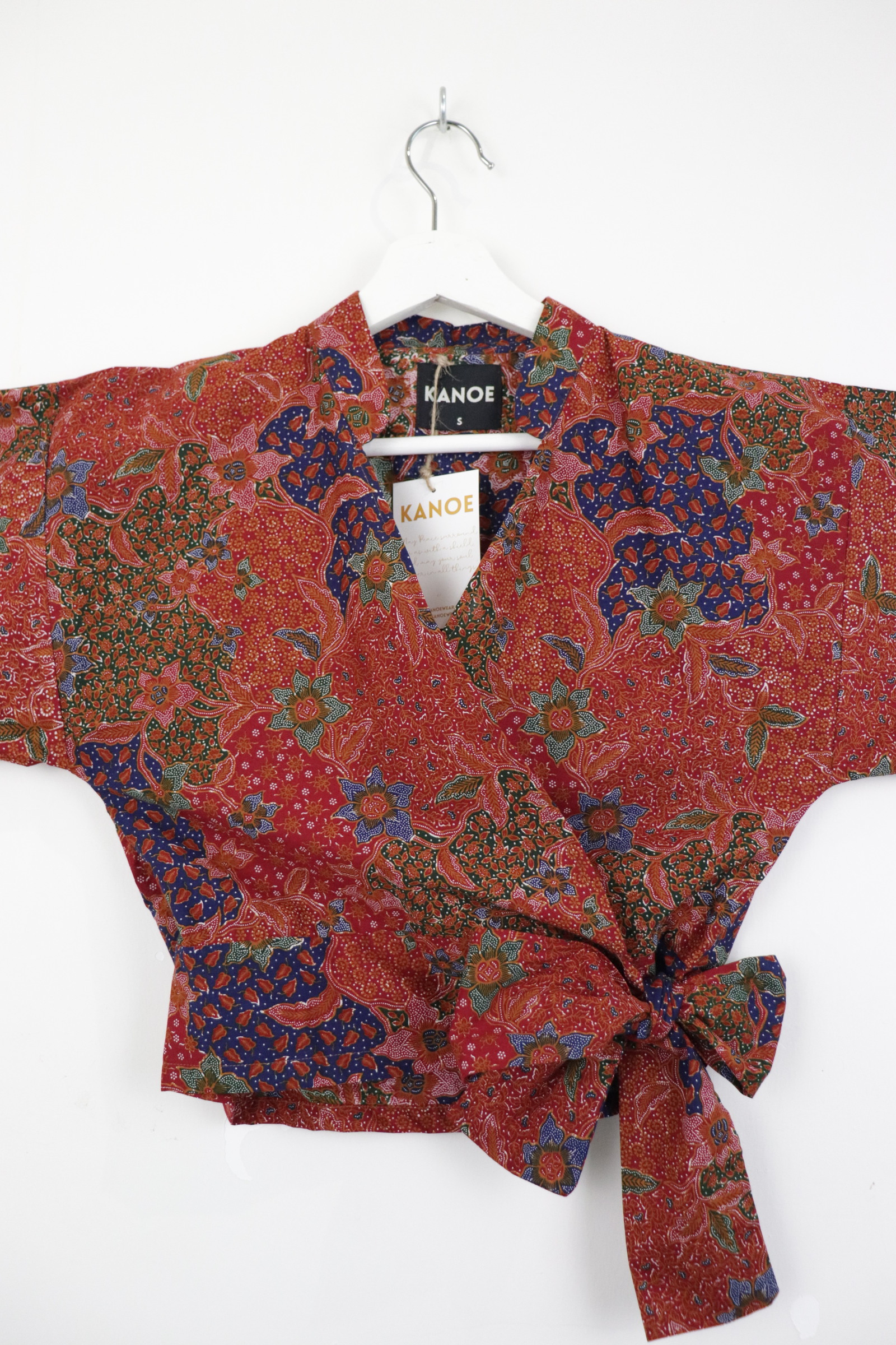 Kimono Wrap Top - Scarlet Bloom 