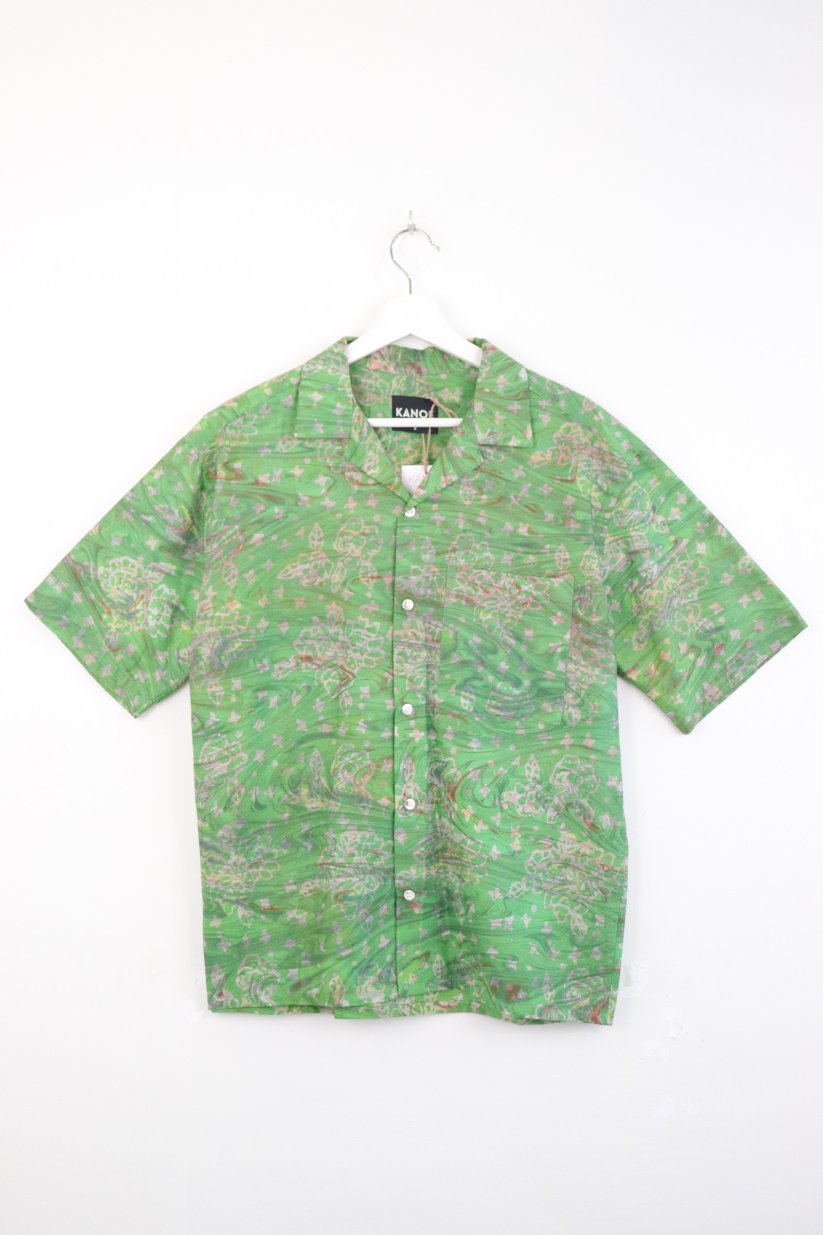 KANOEMEN Handmade Open Collar Batik Shirt - Rowan [S]