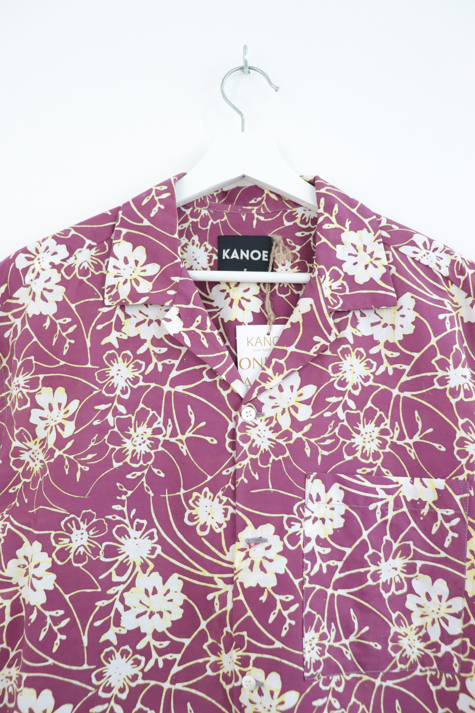 KANOEMEN Handmade Open Collar Batik Shirt - Draven [S]