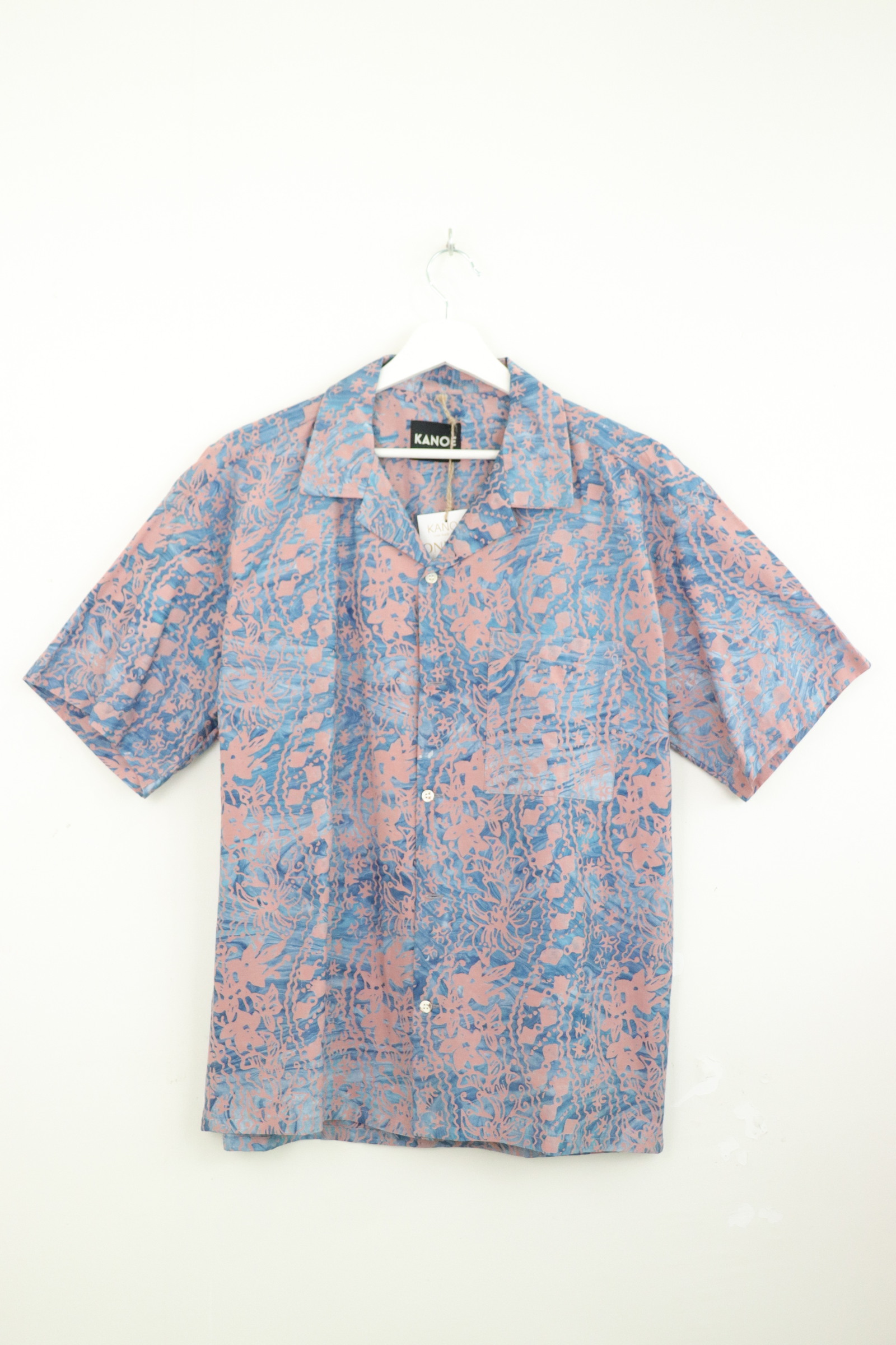 KANOEMEN Handmade Open Collar Batik Shirt - Jasper [M]