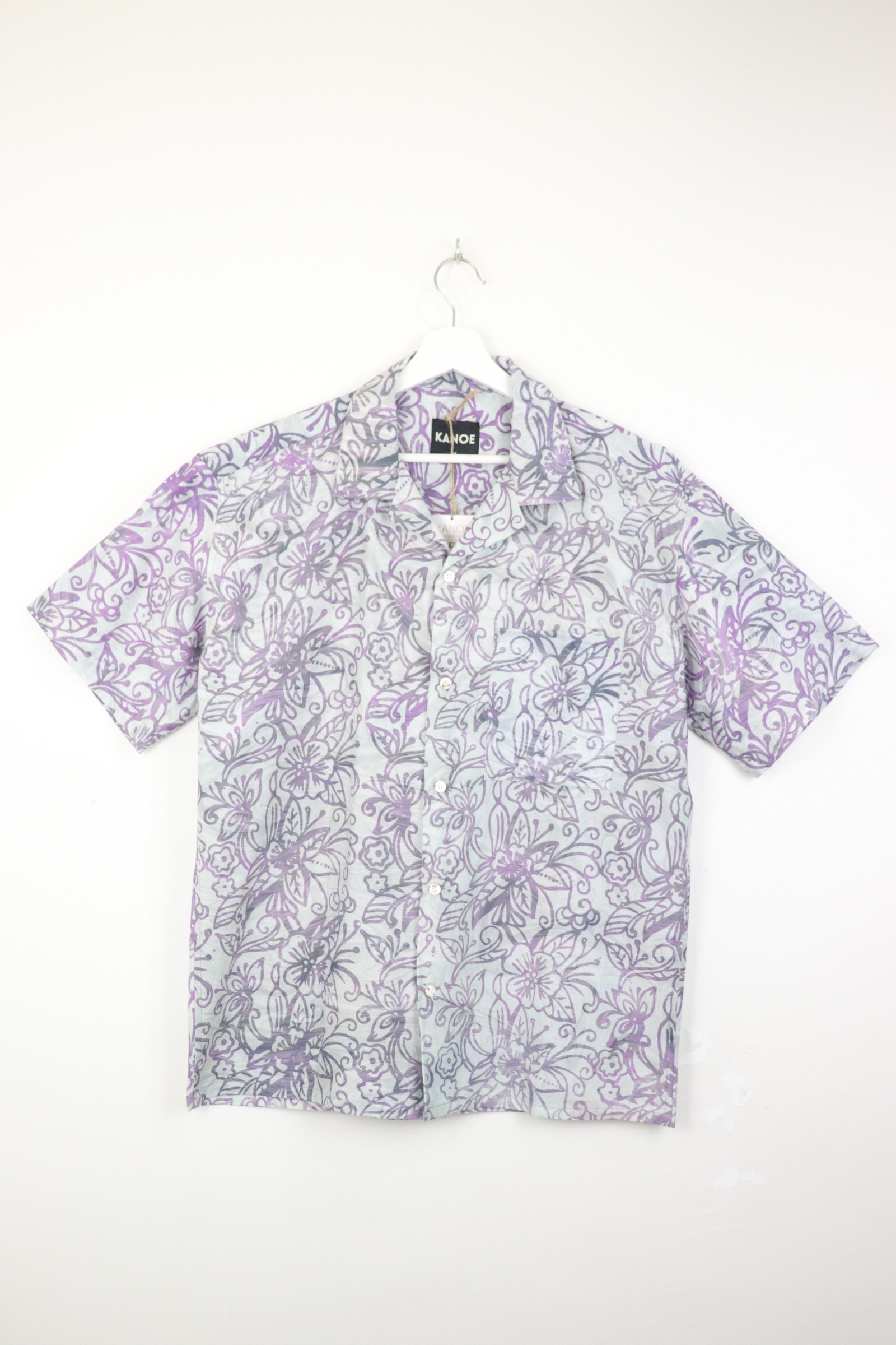 KANOEMEN Handmade Open Collar Batik Shirt - Eric [M]