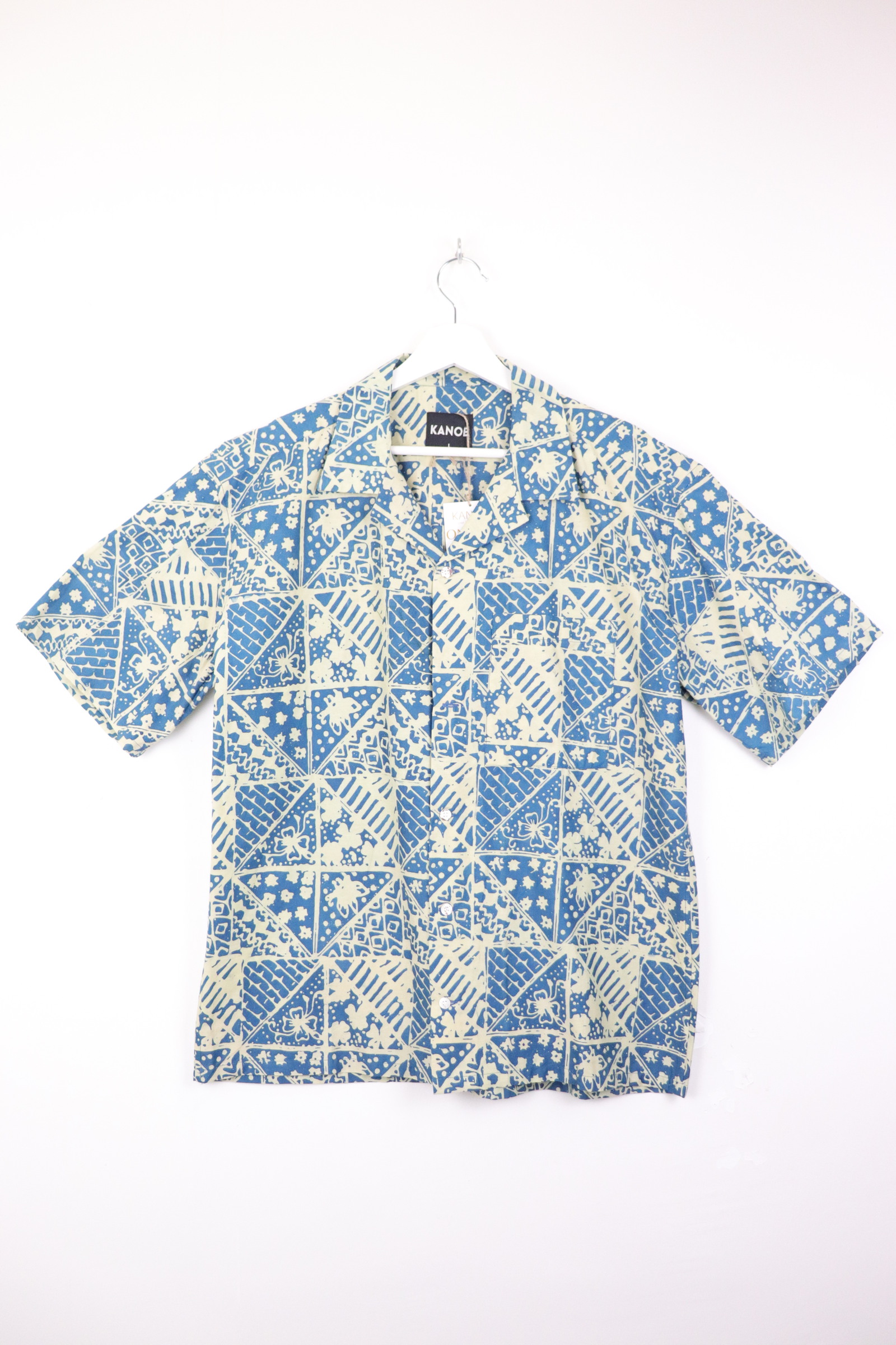 KANOEMEN Handmade Open Collar Batik Shirt - Arden [L]